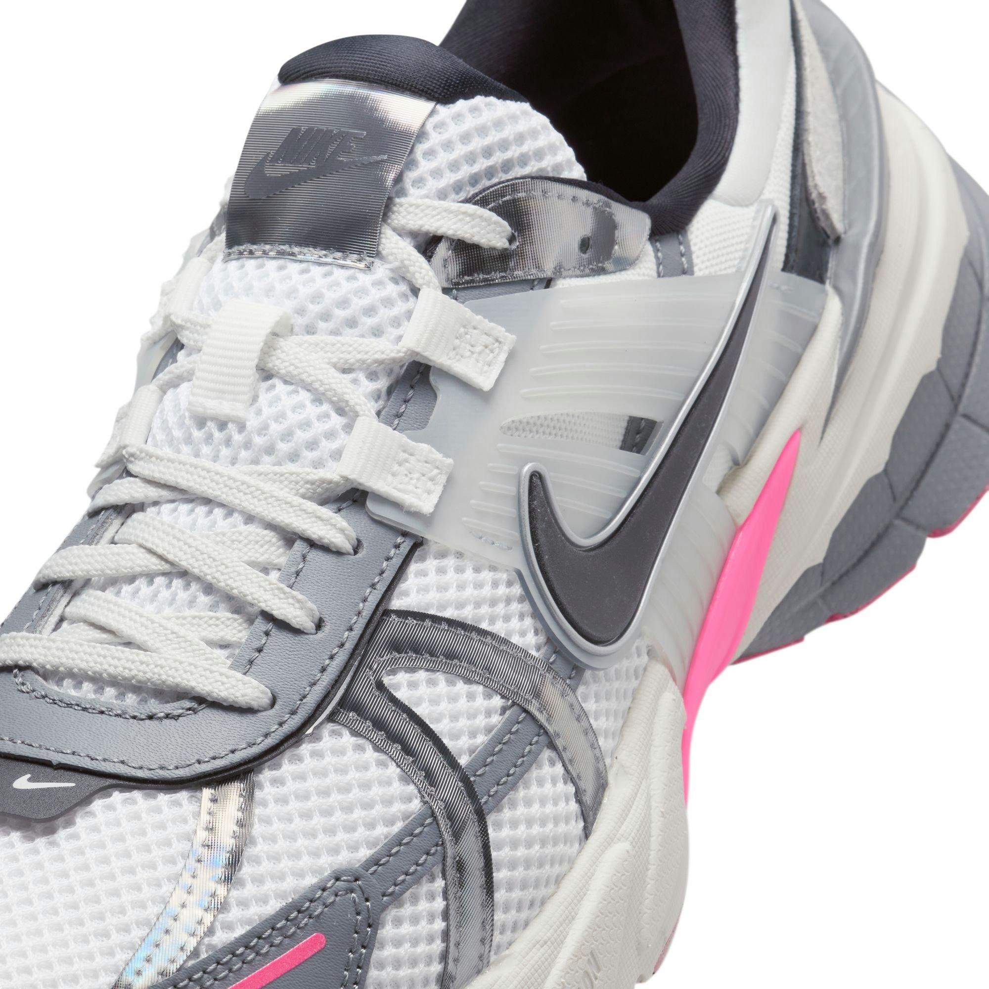 Nike V2K Run "White/Black/Cool Grey/Multi-Color" Women's Shoe - PINK/GREY Thumbnail View 9