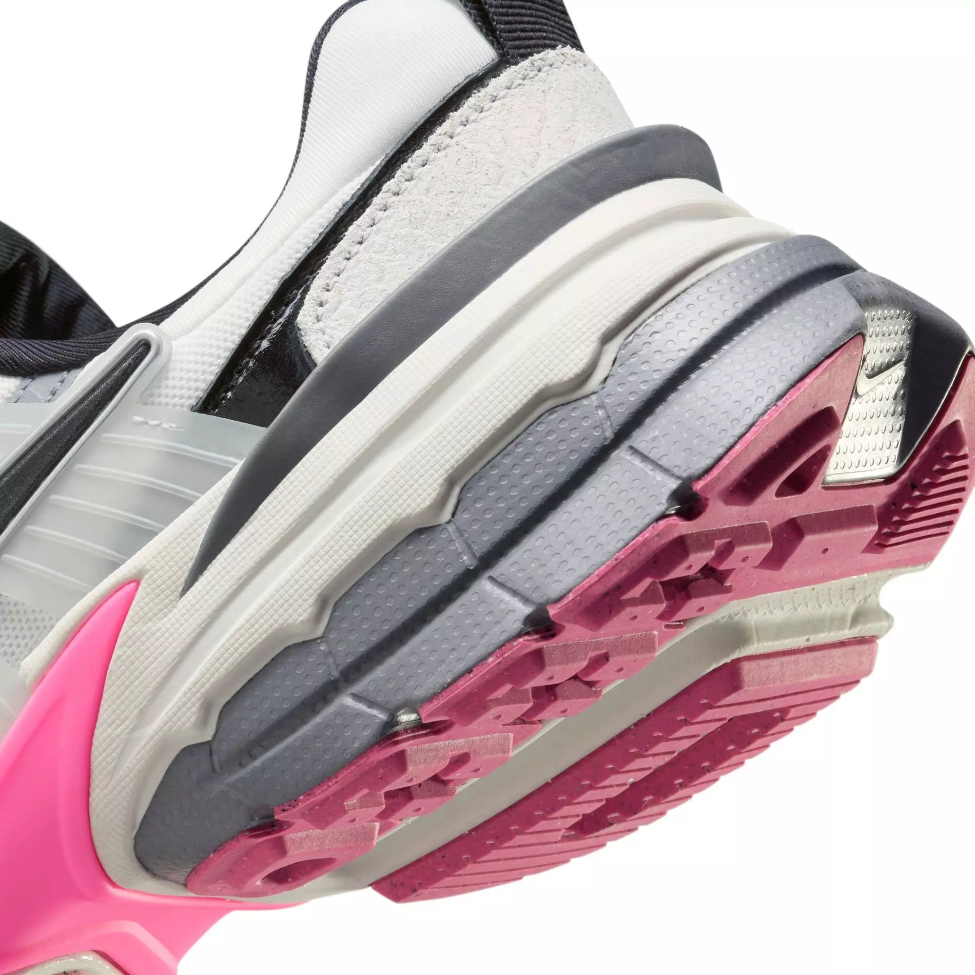 Nike V2K Run "White/Black/Cool Grey/Multi-Color" Women's Shoe - PINK/GREY