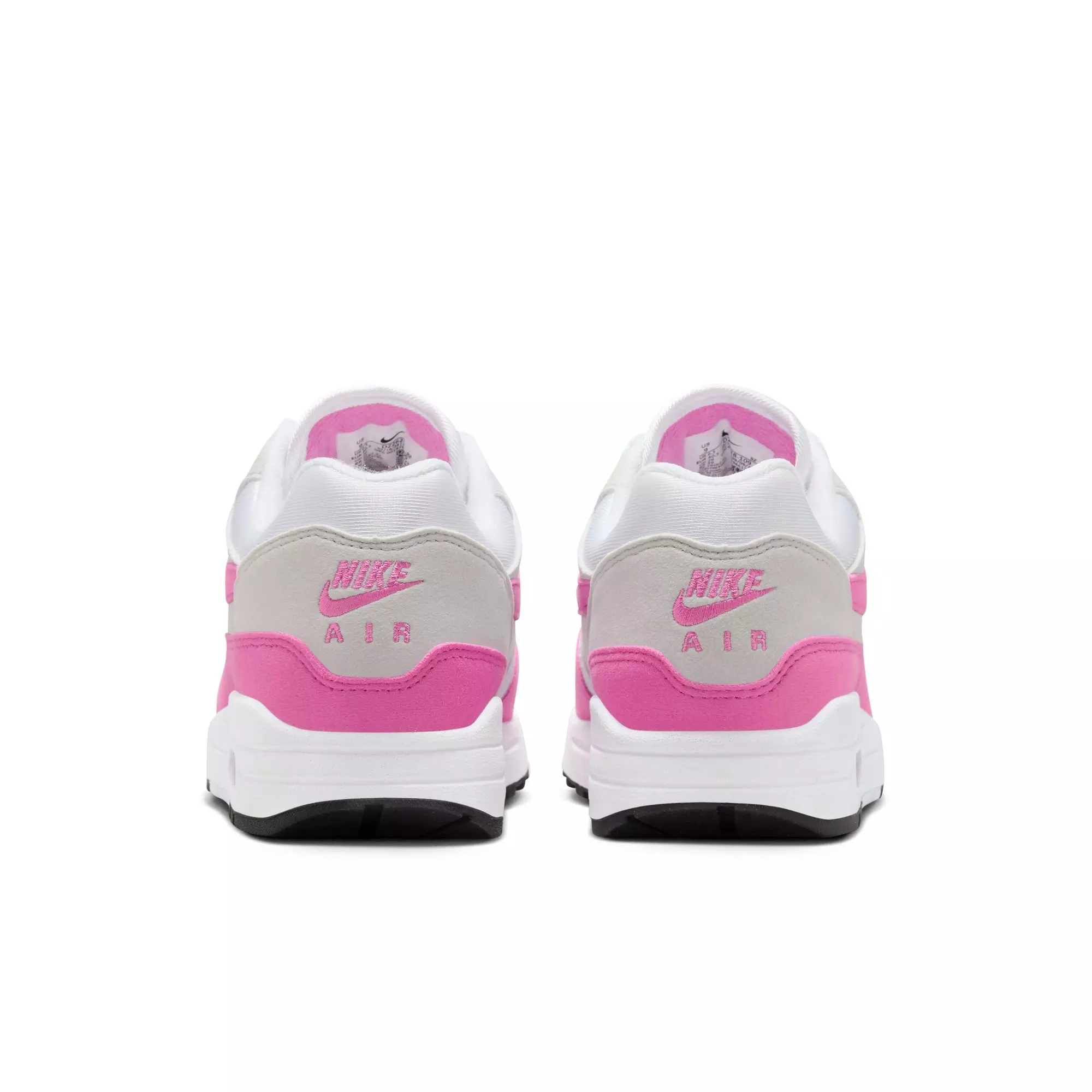 Nike Air Max 1 "White/Playful Pink/Neutral Grey/Black" Women's Shoe - WHITE/PINK