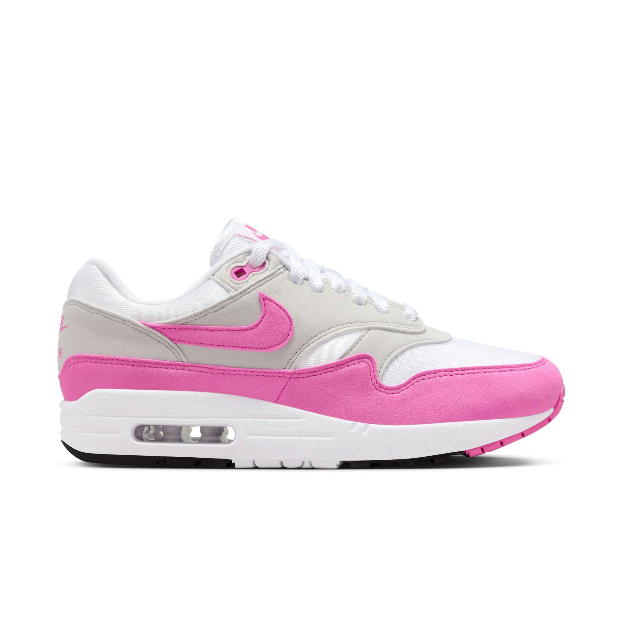 Nike Air Max 1 "White/Playful Pink/Neutral Grey/Black" Women's Shoe - WHITE/PINK