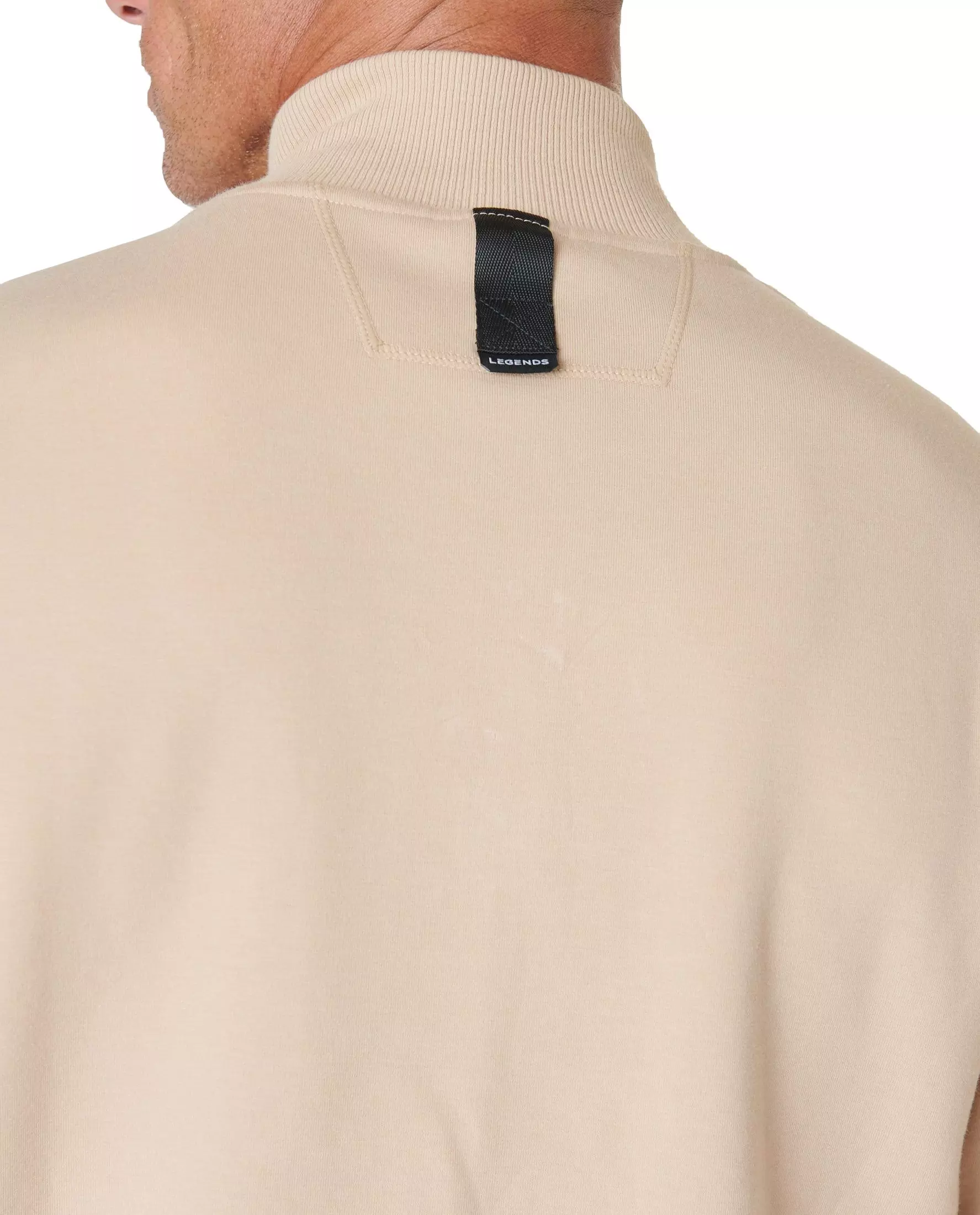 Legends Men's Highland 1/4 Zip Top - River Rock - GREY