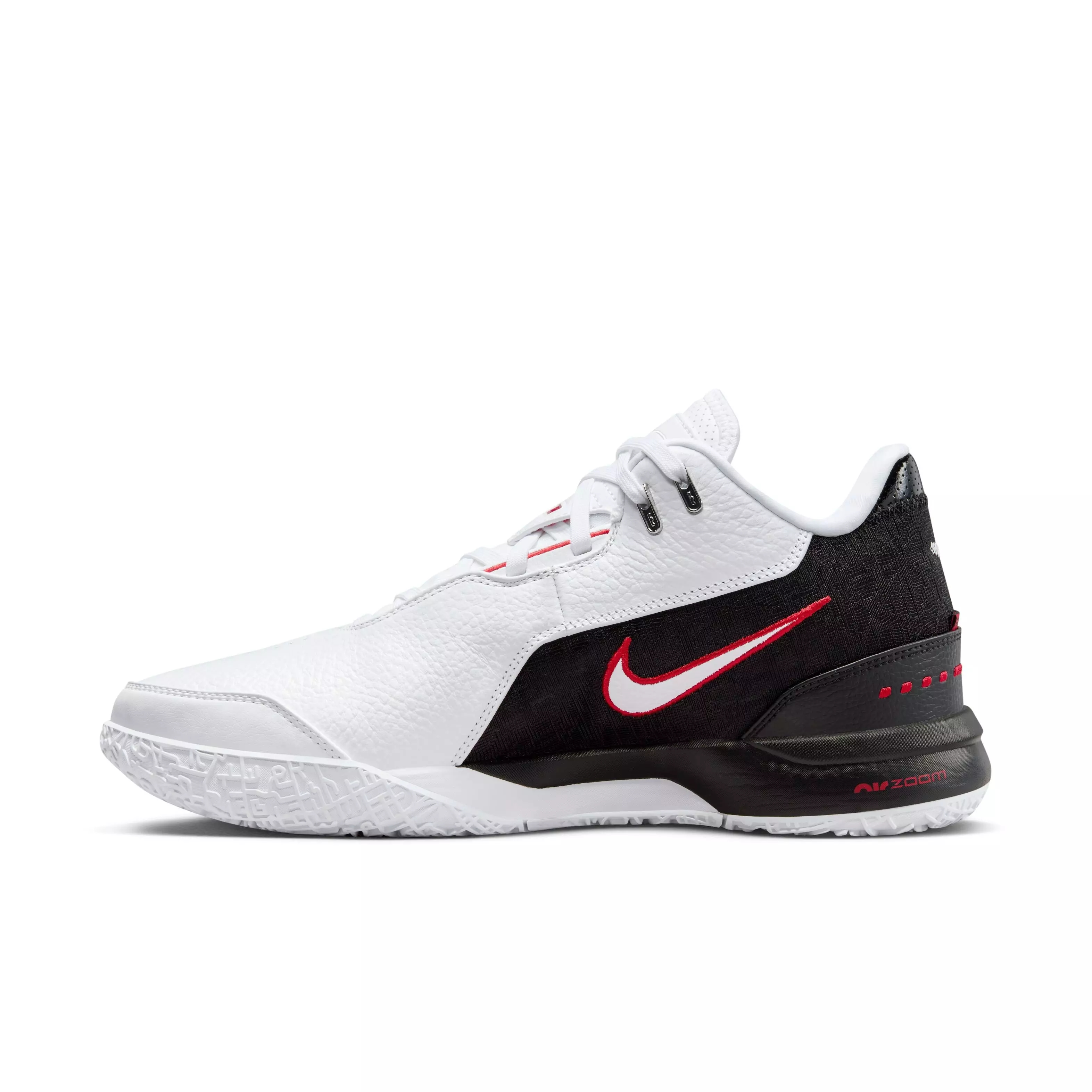 Nike LeBron NXXT Gen AMPD "First Game" Men's Basketball Shoe - WHITE/BLACK/UNIVERSITY RED