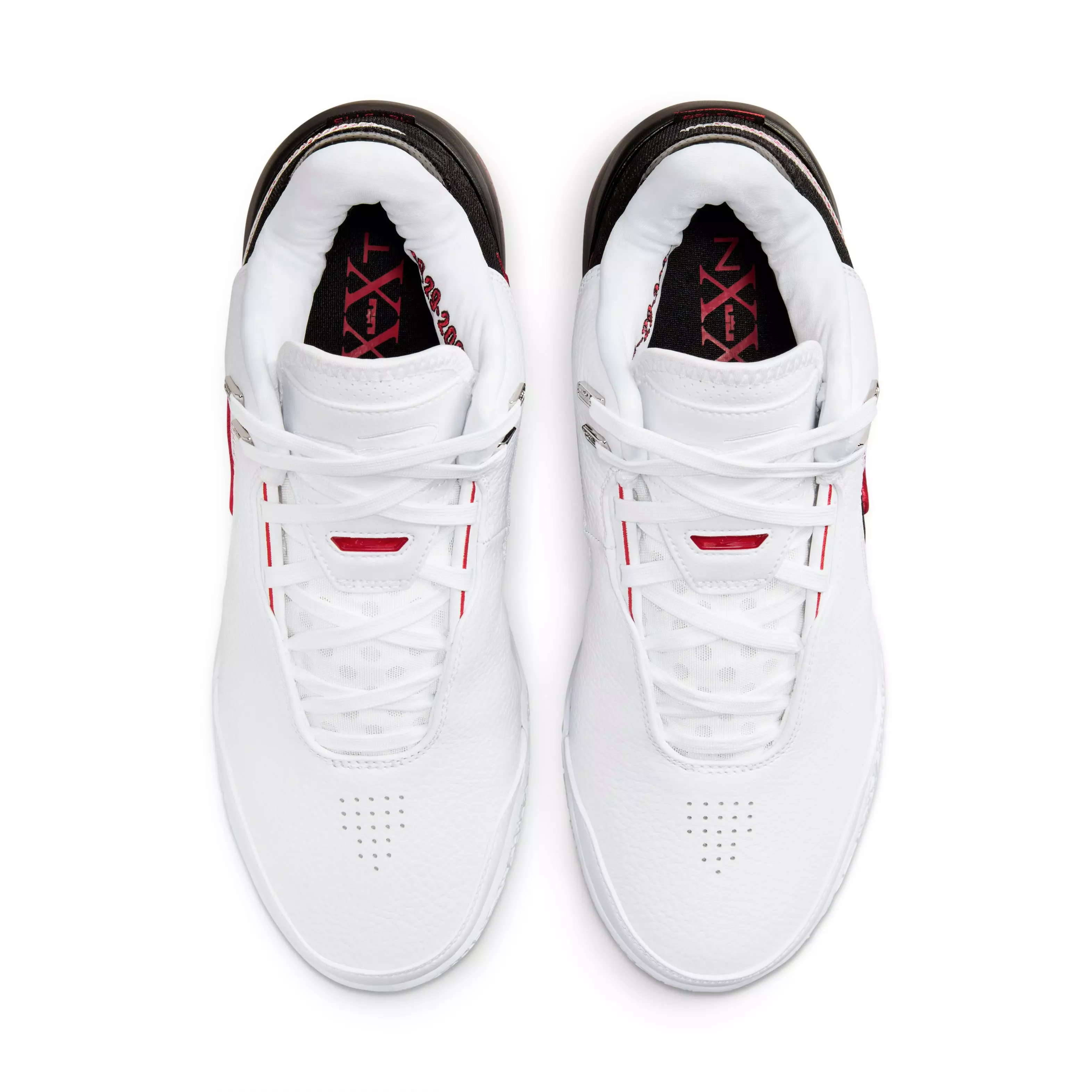 Nike LeBron NXXT Gen AMPD "First Game" Men's Basketball Shoe - WHITE/BLACK/UNIVERSITY RED