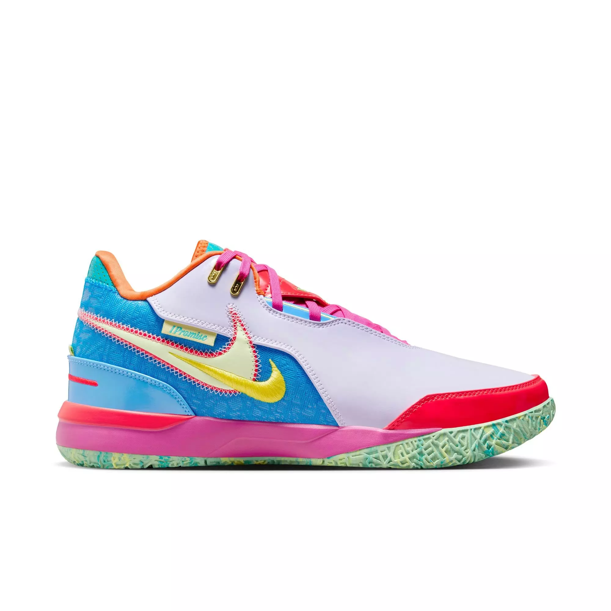 LeBron NXXT Gen AMPD IPS "Violet Mist/Barely Volt" Men's Basketball Shoe - MULTI-COLOR