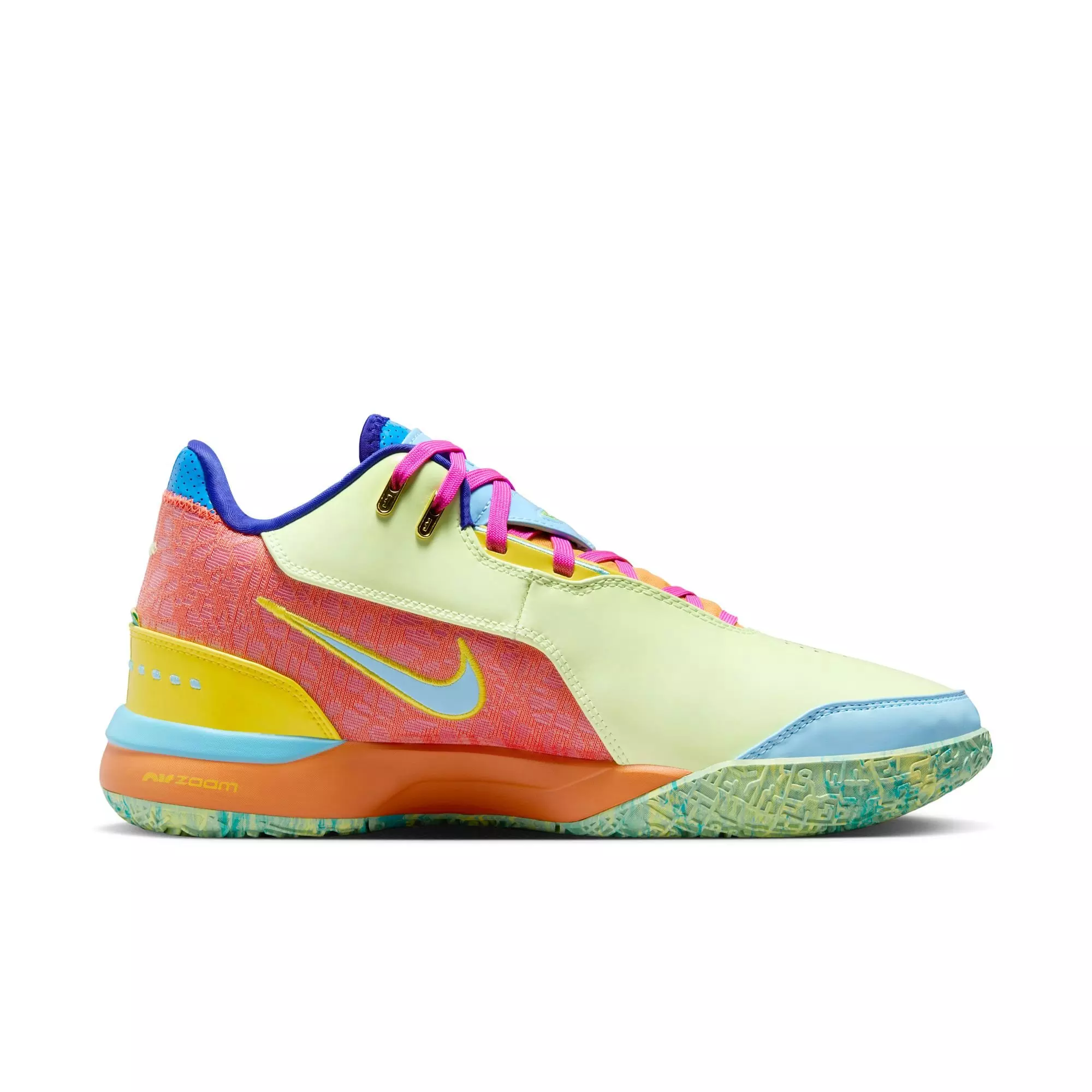 LeBron NXXT Gen AMPD IPS "Violet Mist/Barely Volt" Men's Basketball Shoe - MULTI-COLOR