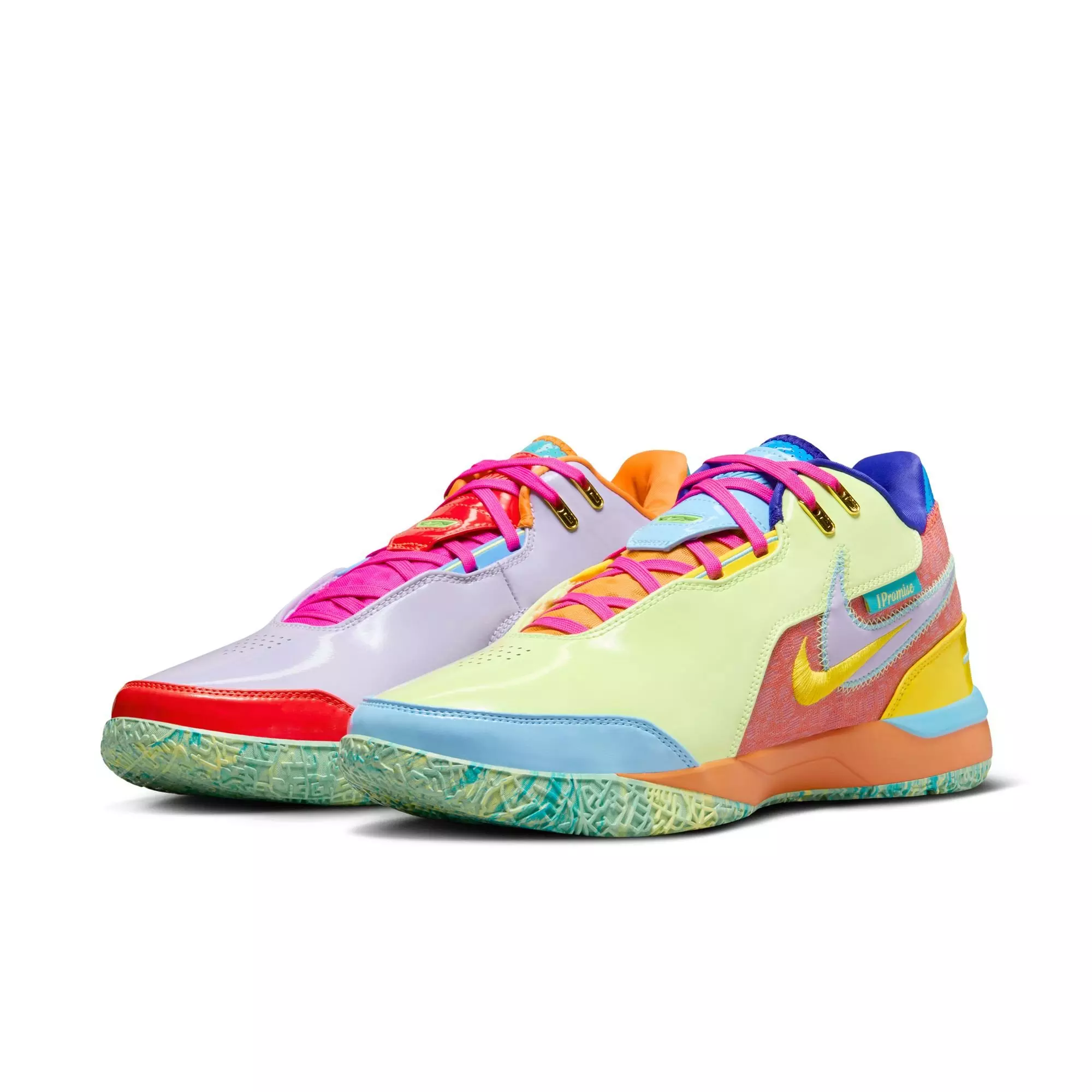 LeBron NXXT Gen AMPD IPS "Violet Mist/Barely Volt" Men's Basketball Shoe - MULTI-COLOR