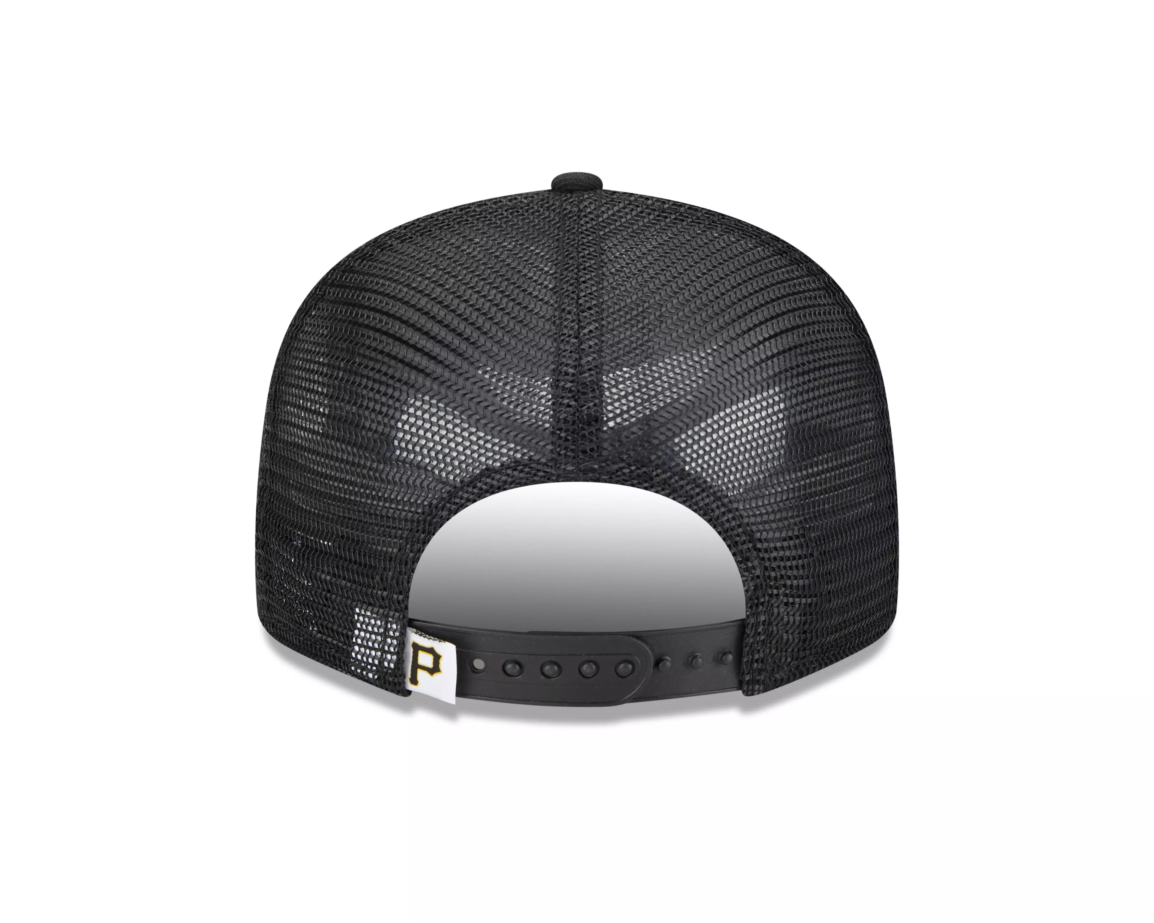 New Era Pittsburgh Pirates 9FIFTY Trucker Snapback Hat - Black - BLACK