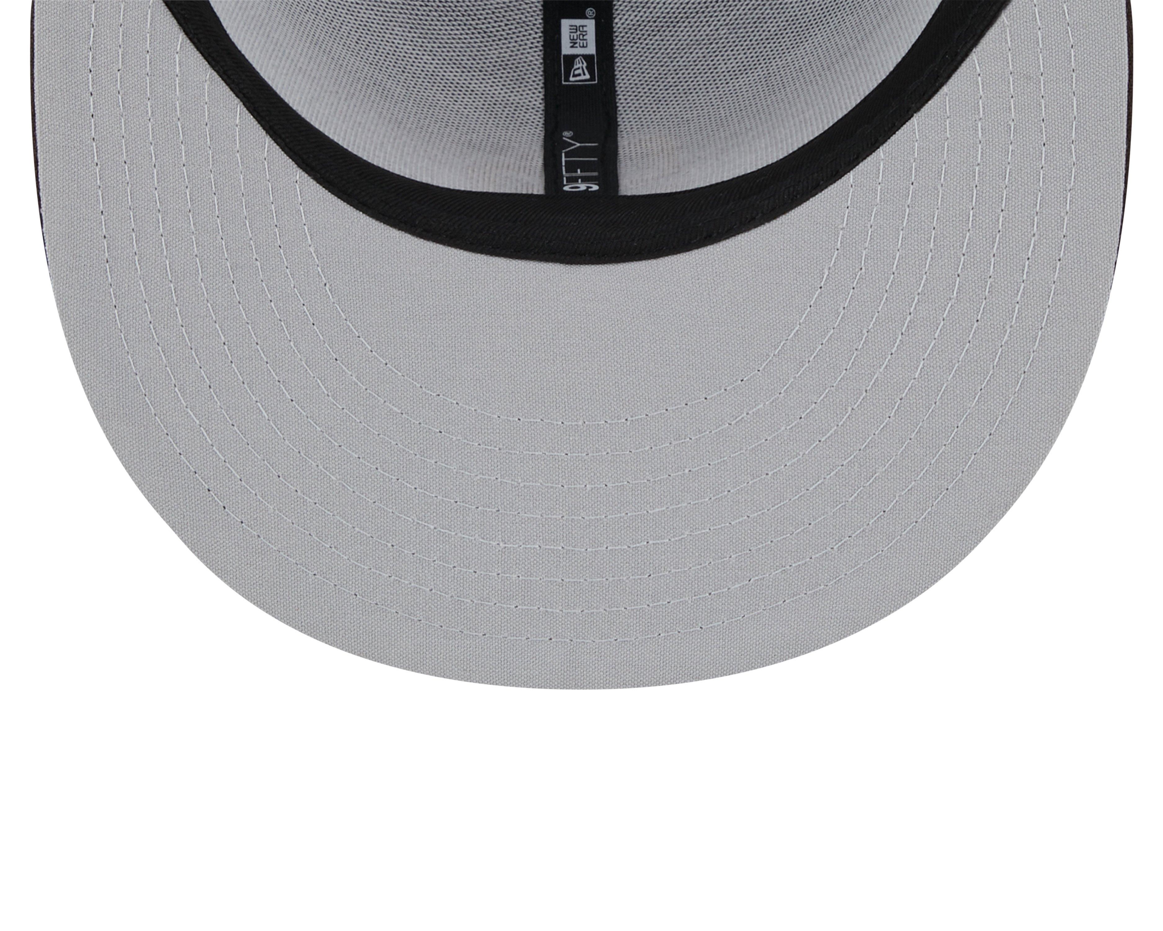 New Era San Diego Padres 9FIFTY Evergreen Trucker Snapback Hat - Brown - BROWN Thumbnail View 4