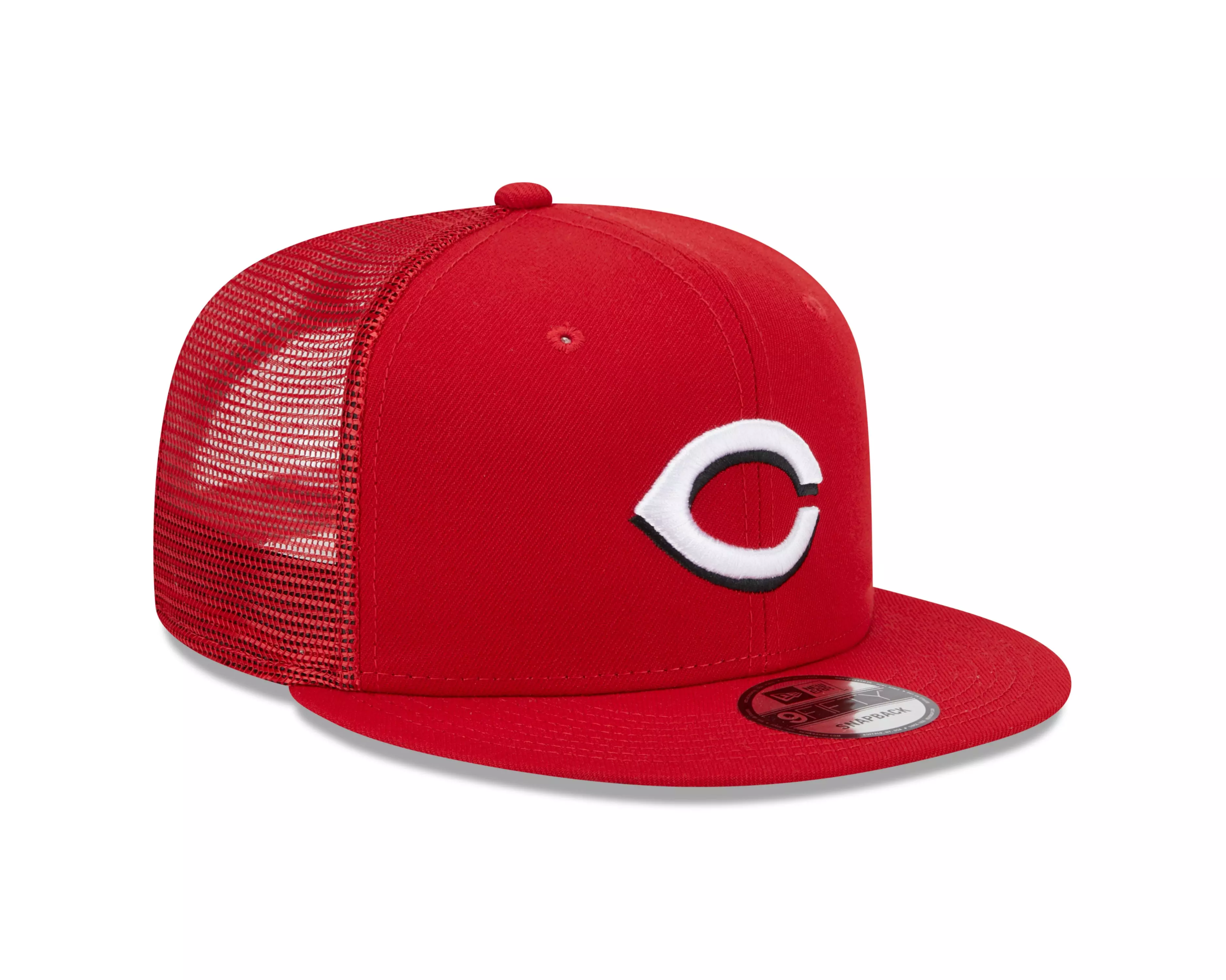New Era Cincinnati Reds 9FIFTY Evergreen Trucker Snapback-Red - RED