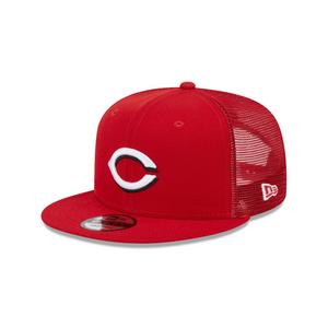 New Era Cincinnati Reds 9FIFTY Evergreen Trucker Snapback-Red