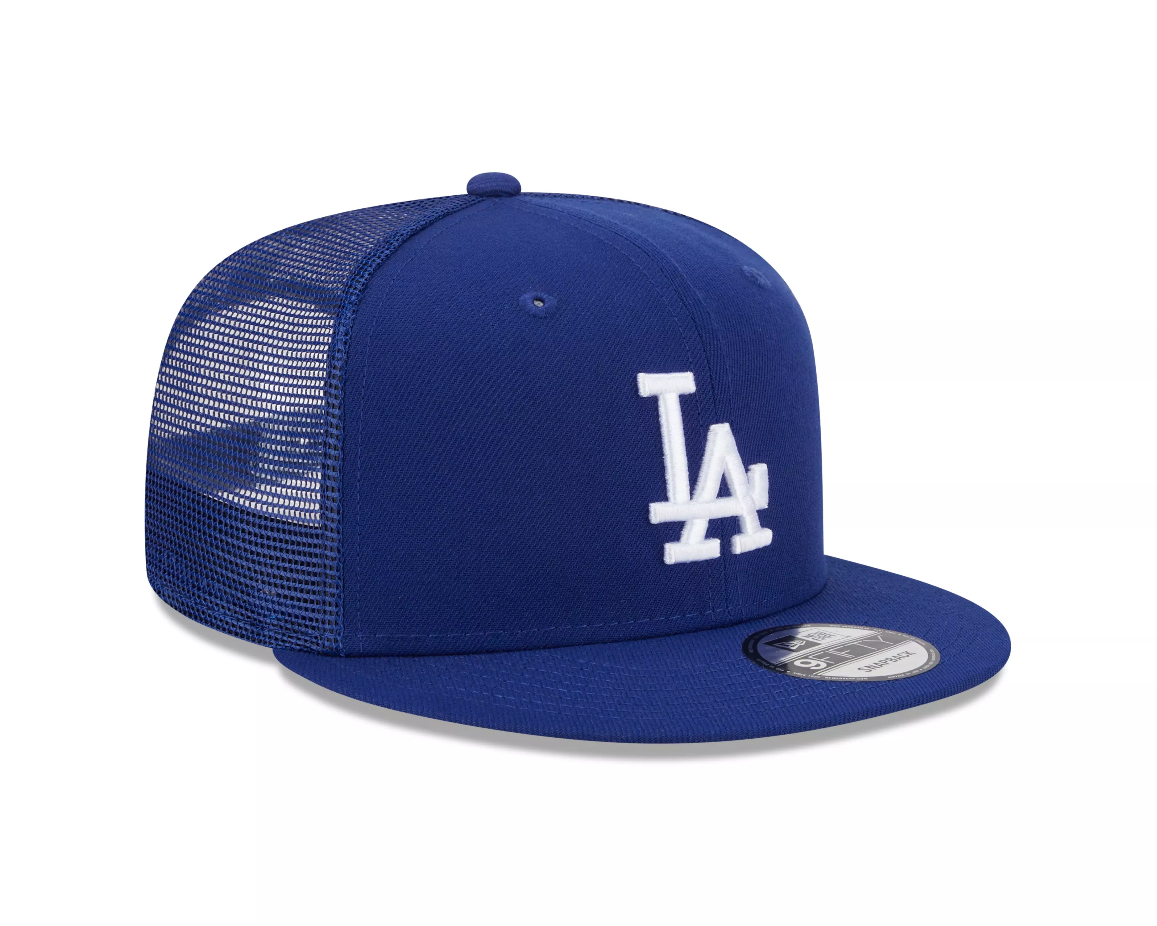 New Era Los Angeles Dodgers 9FIFTY Evergreen Trucker Snapback Hat - Blue - BLUE