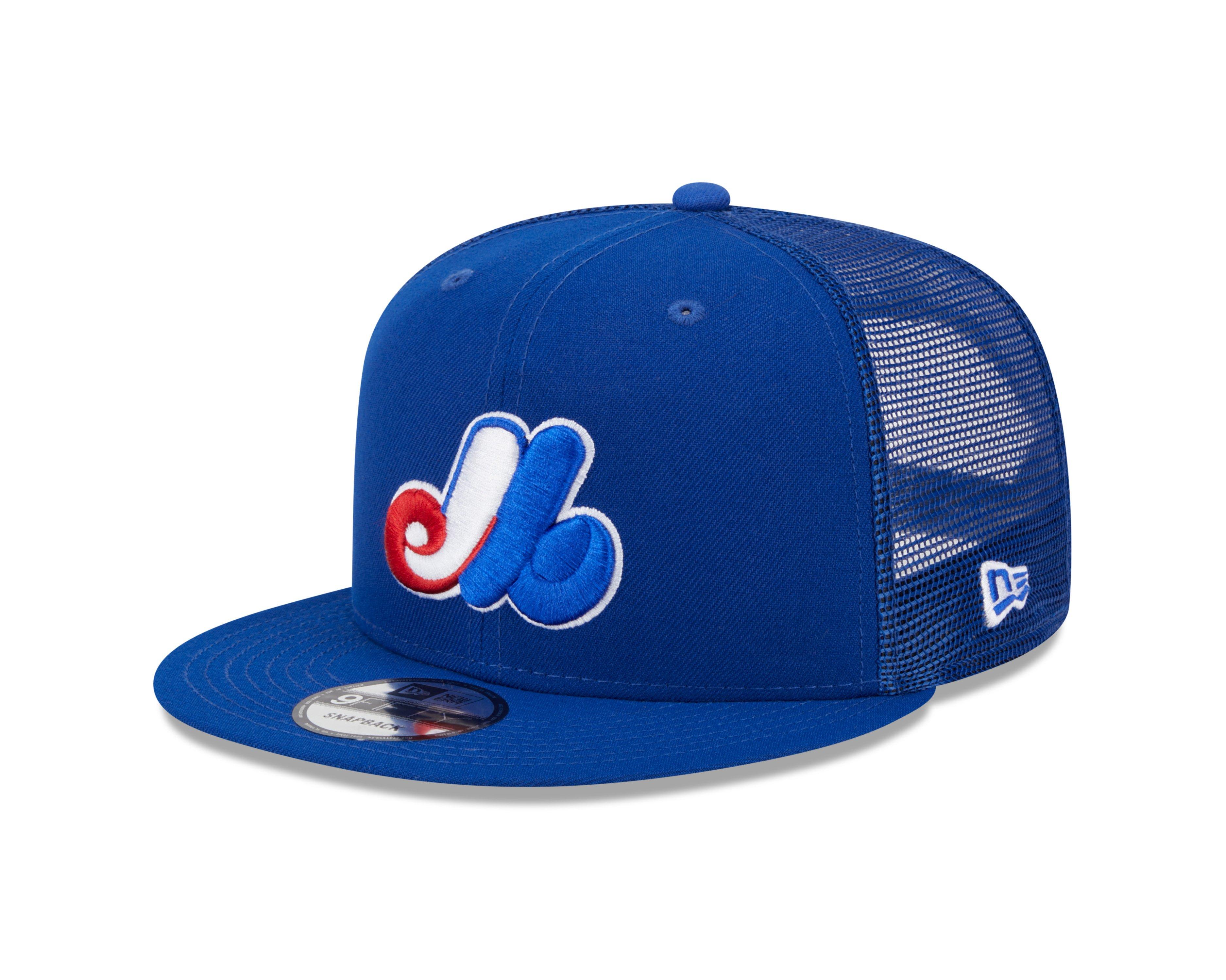 New Era Montreal Expos 9FIFTY Evergreen Trucker Snapback-Blue - BLUE