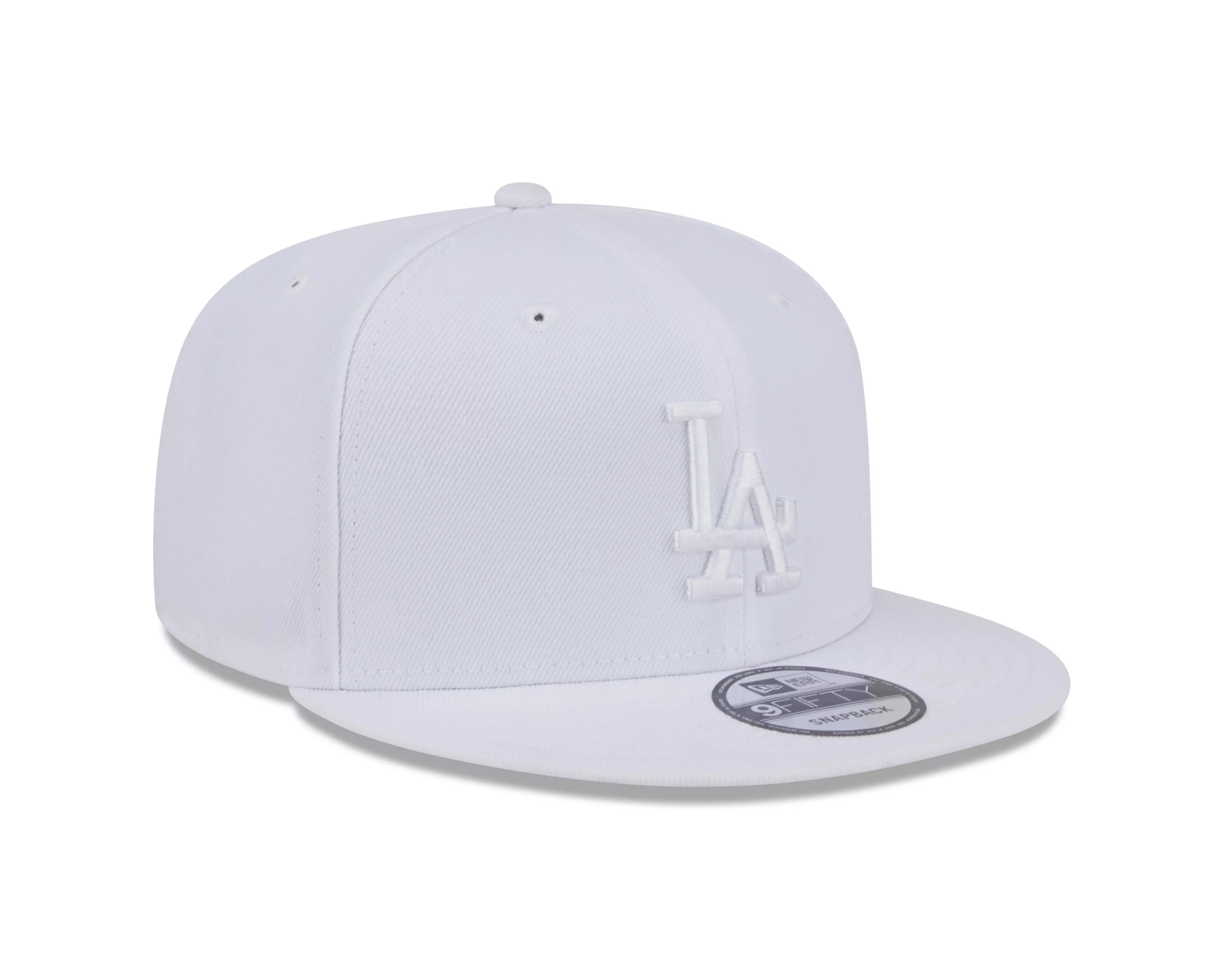 New Era Los Angeles Dodgers 9FIFTY Basic Snapback Hat - Egg White - WHITE