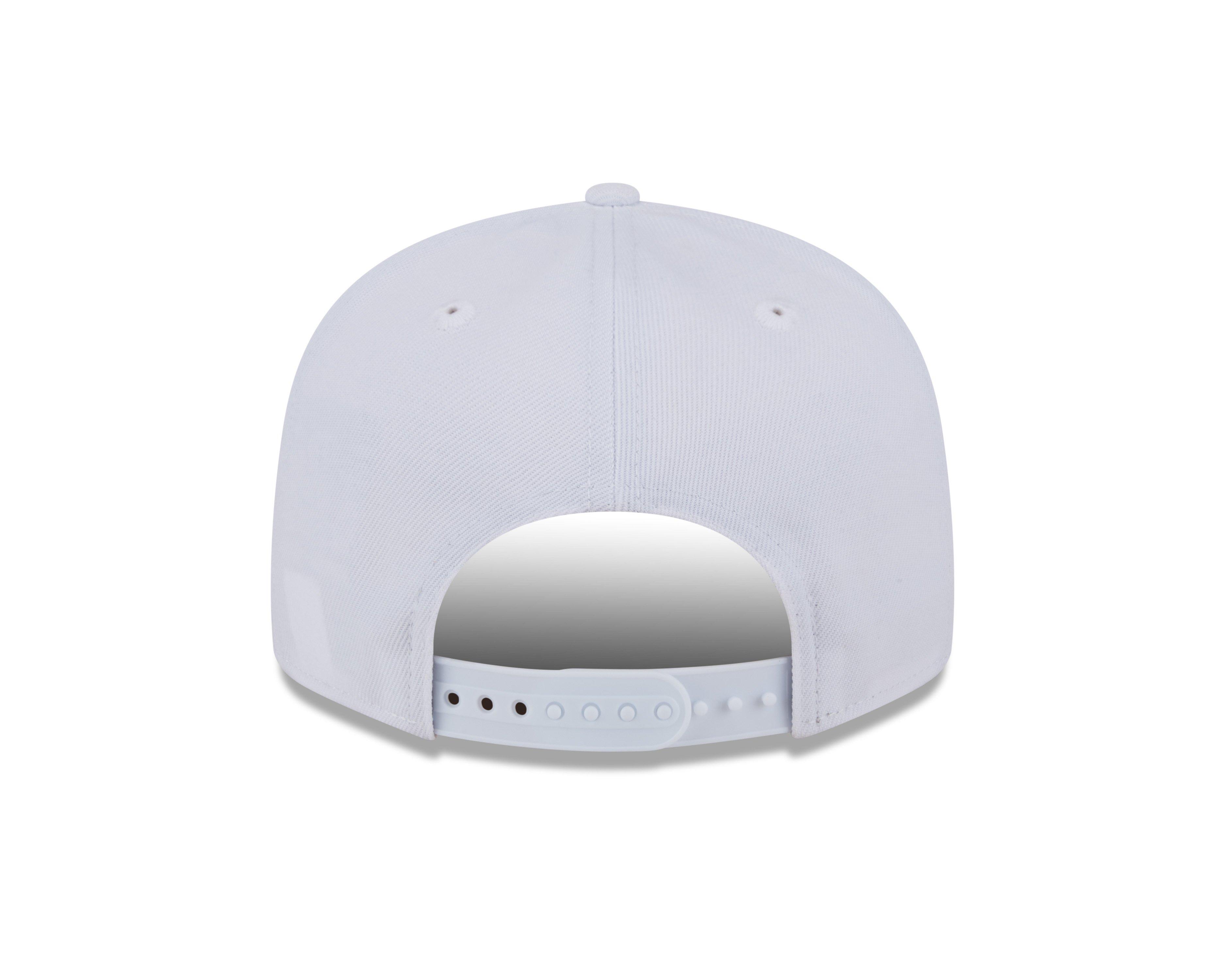 New Era Los Angeles Dodgers 9FIFTY Basic Snapback Hat - Egg White - WHITE Thumbnail View 3