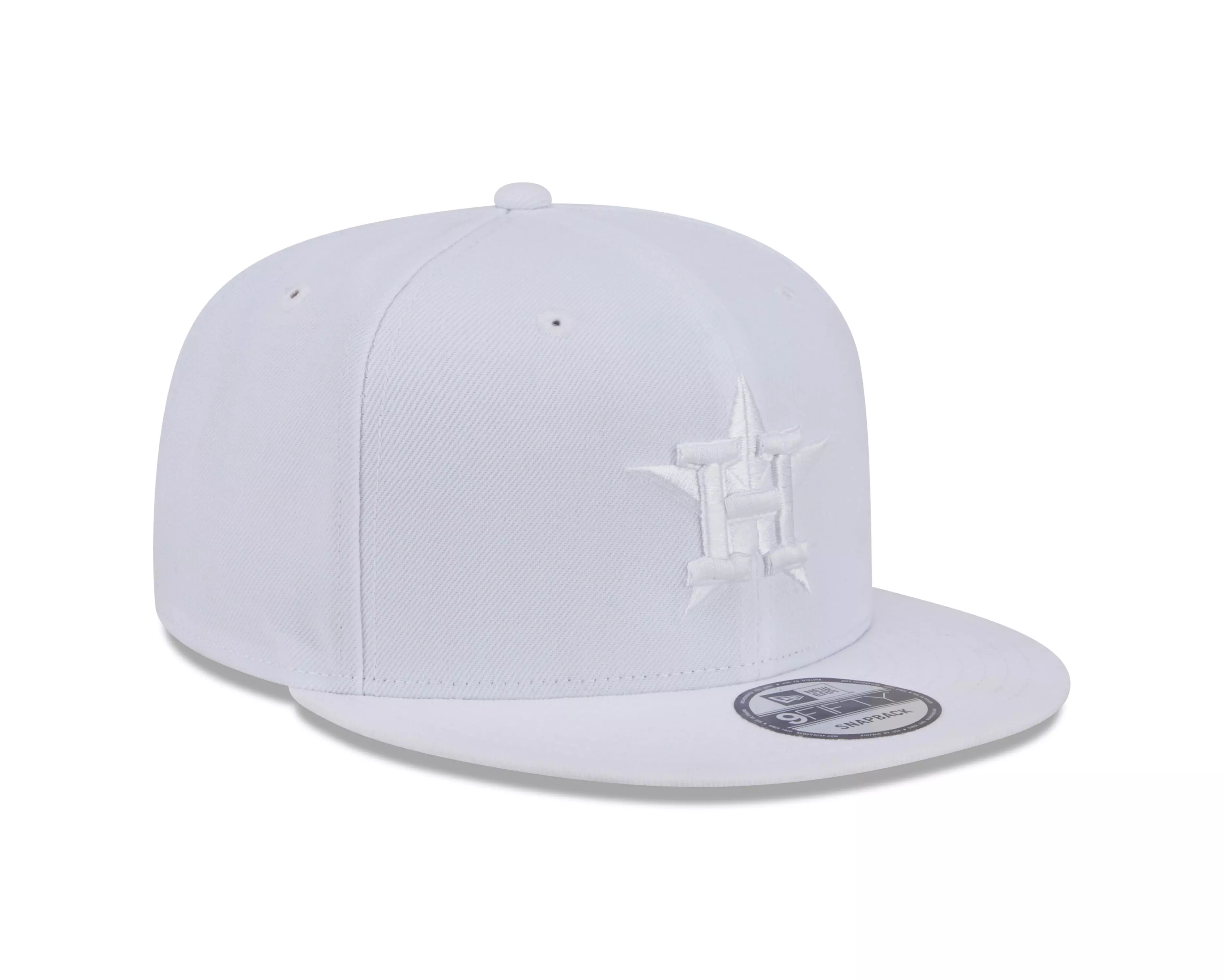 New Era Houston Astros 9FIFTY Basic Snapback Hat - Egg White - WHITE