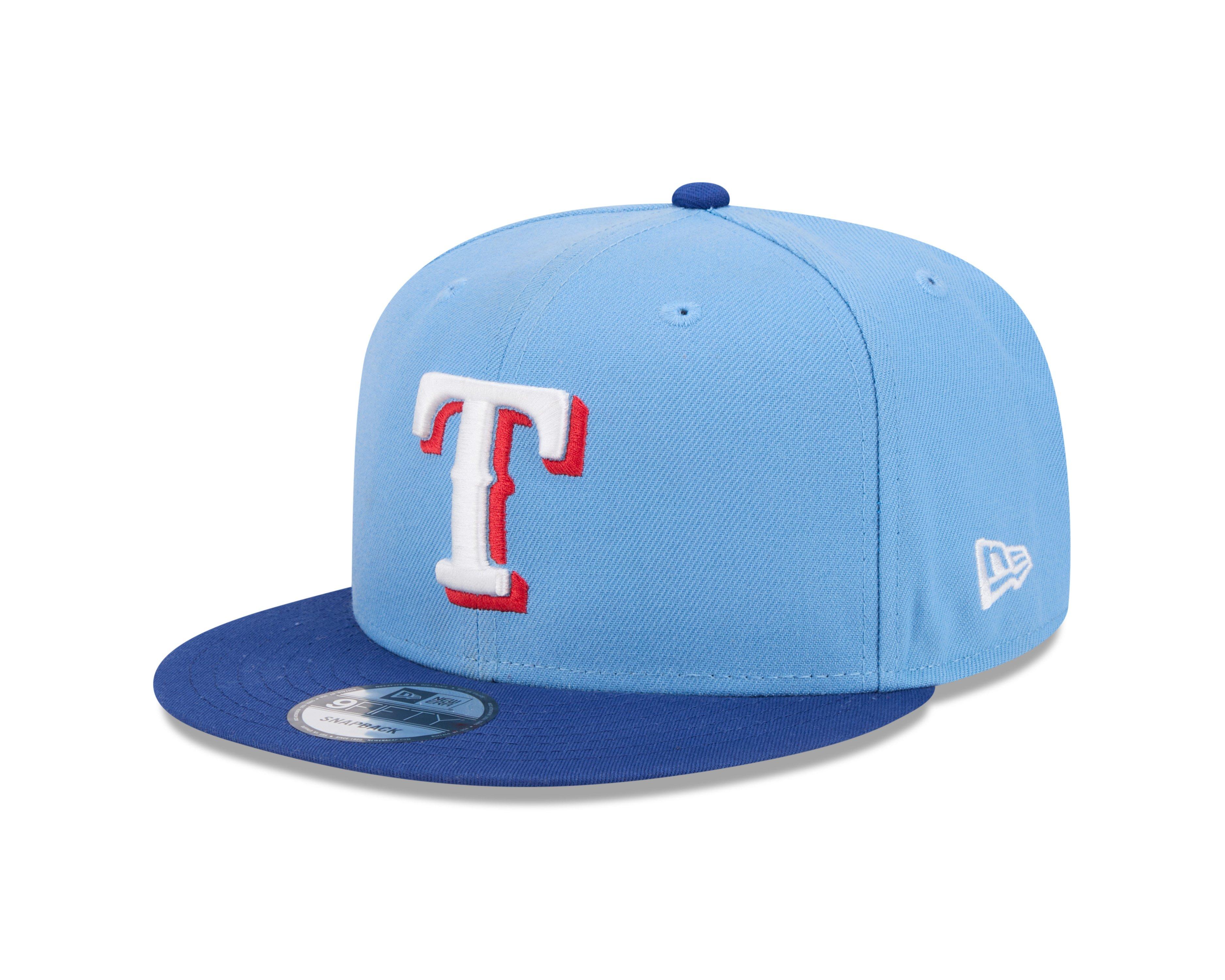 New Era Texas Rangers 9FIFTY Snapback Hat - Light Blue - LT BLUE Thumbnail View 1