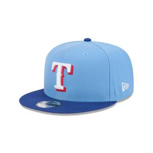 New Era Texas Rangers 9FIFTY Snapback Hat-Light Blue