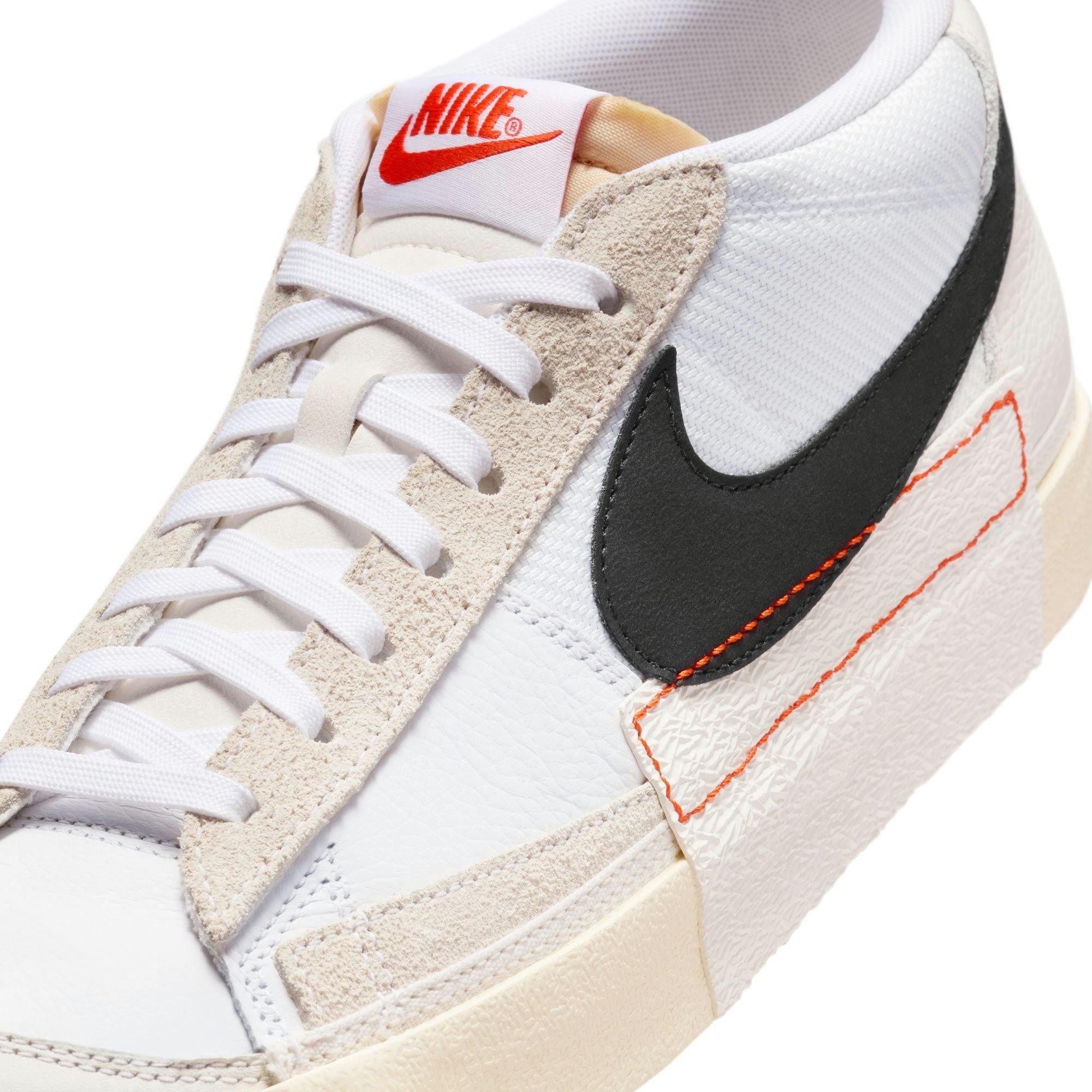Nike Blazer Low Club "White/Black/Beach/Summit White" Men's Shoe - WHITE/BLACK Thumbnail View 7