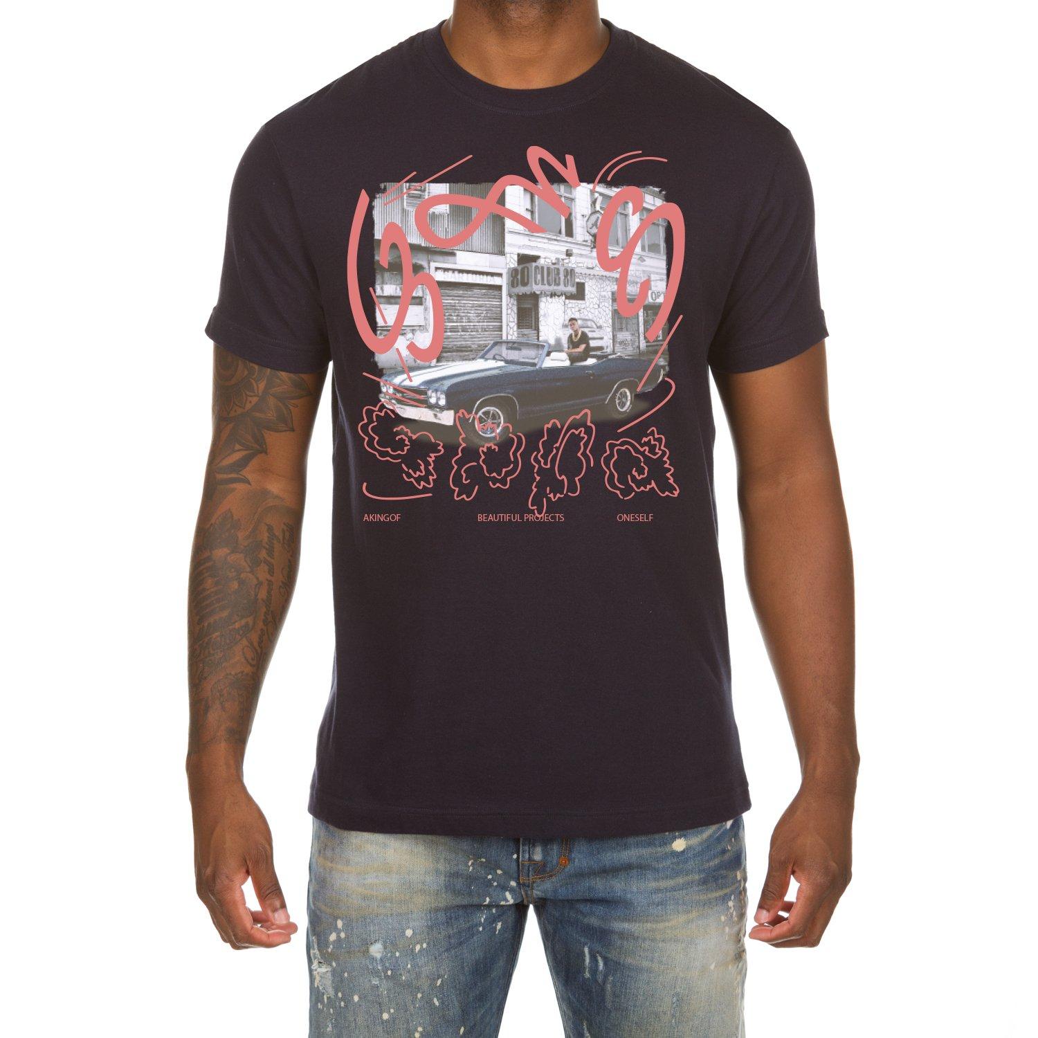 AKOO Men's Chevelle Tee - Navy - BLUE