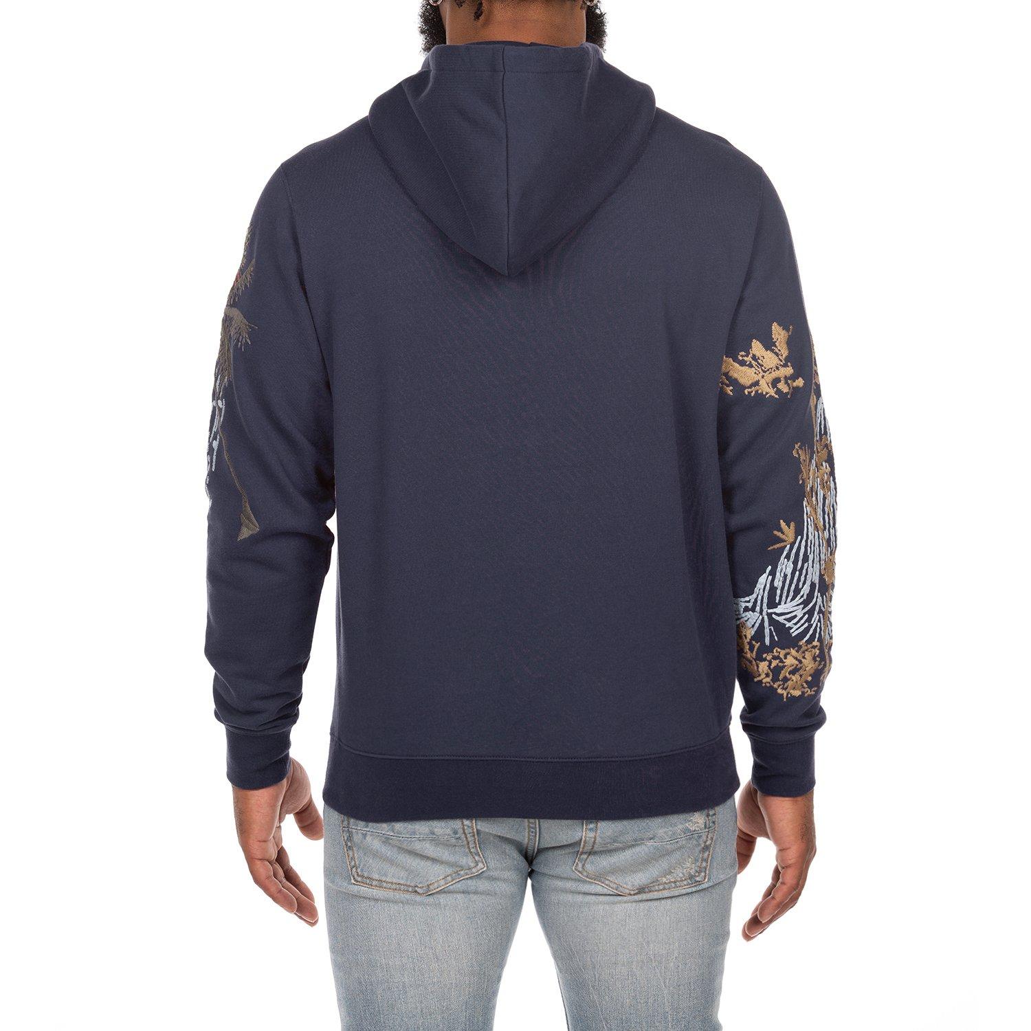 AKOO With Love Men's Blue Hoodie