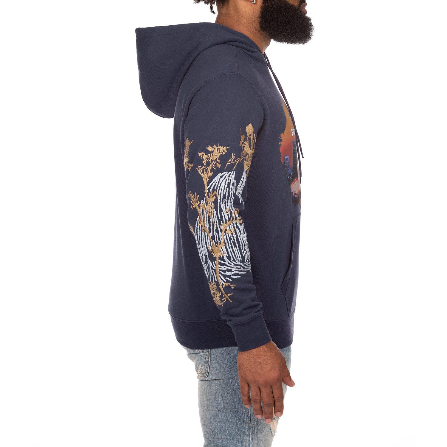 AKOO With Love Men's Blue Hoodie