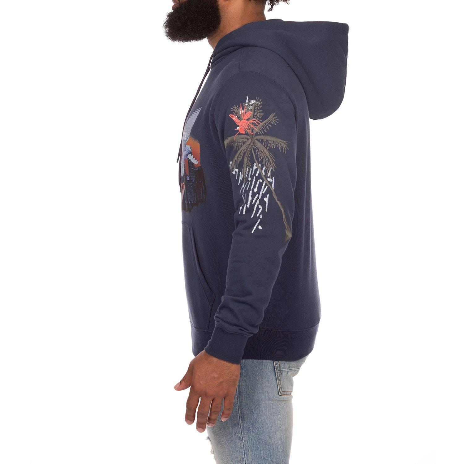 AKOO With Love Men's Blue Hoodie