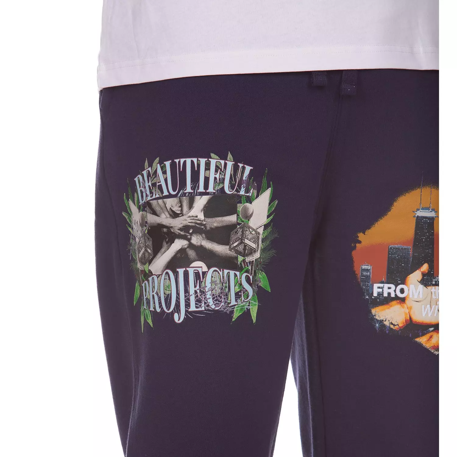 AKOO Men's Love Project Sweatpants - Blue - BLUE