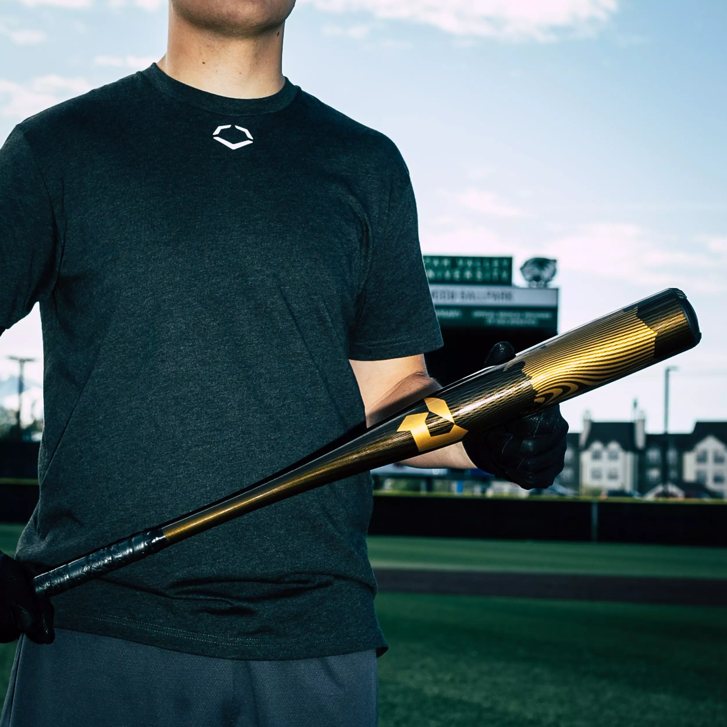 DeMarini VooDoo One BBCOR Baseball Bat (-3) 2024 - BLACK/GOLD