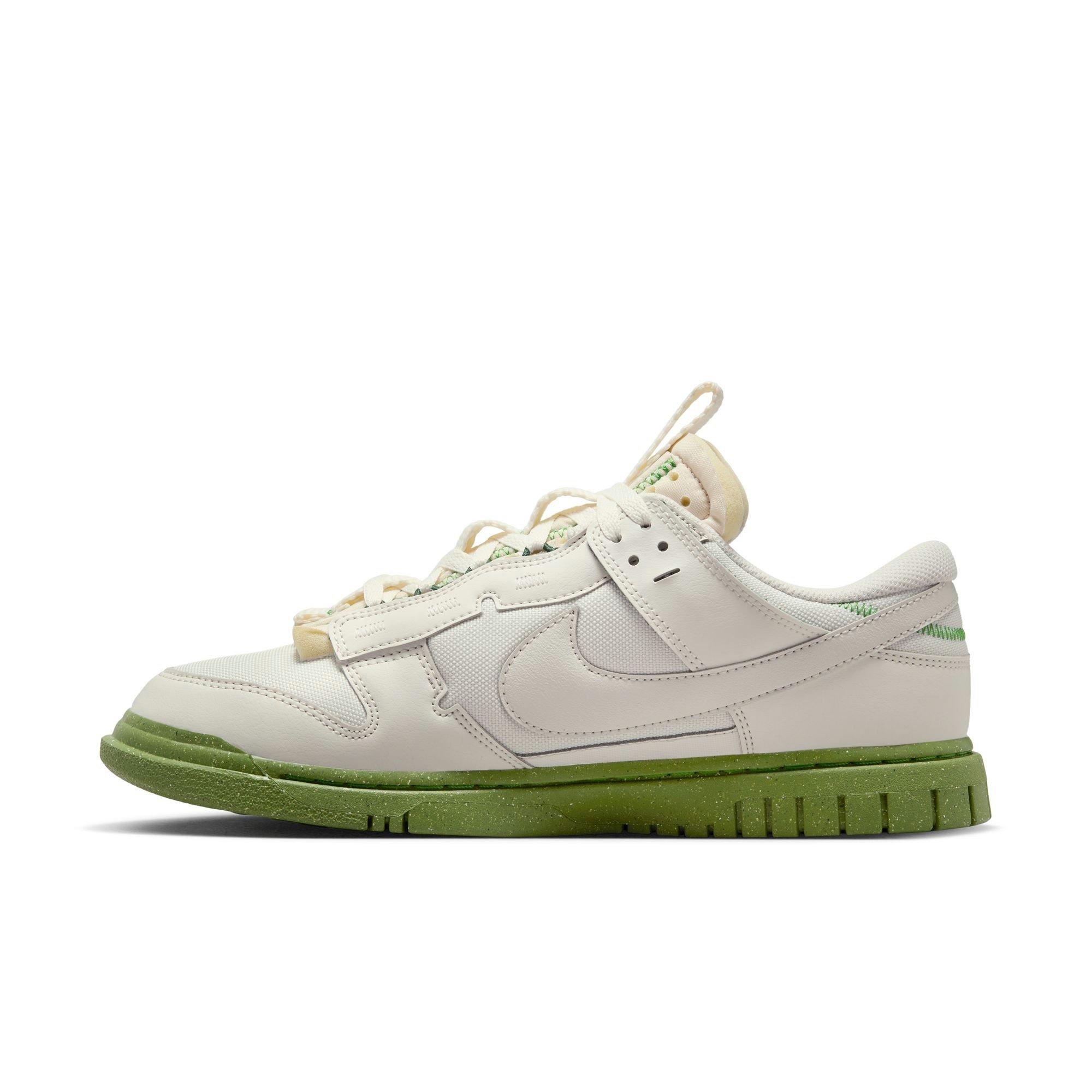 Nike Dunk Low Jumbo "Phantom/Chlorophyll/Earth" Men's Shoe - WHITE/GREEN Thumbnail View 3
