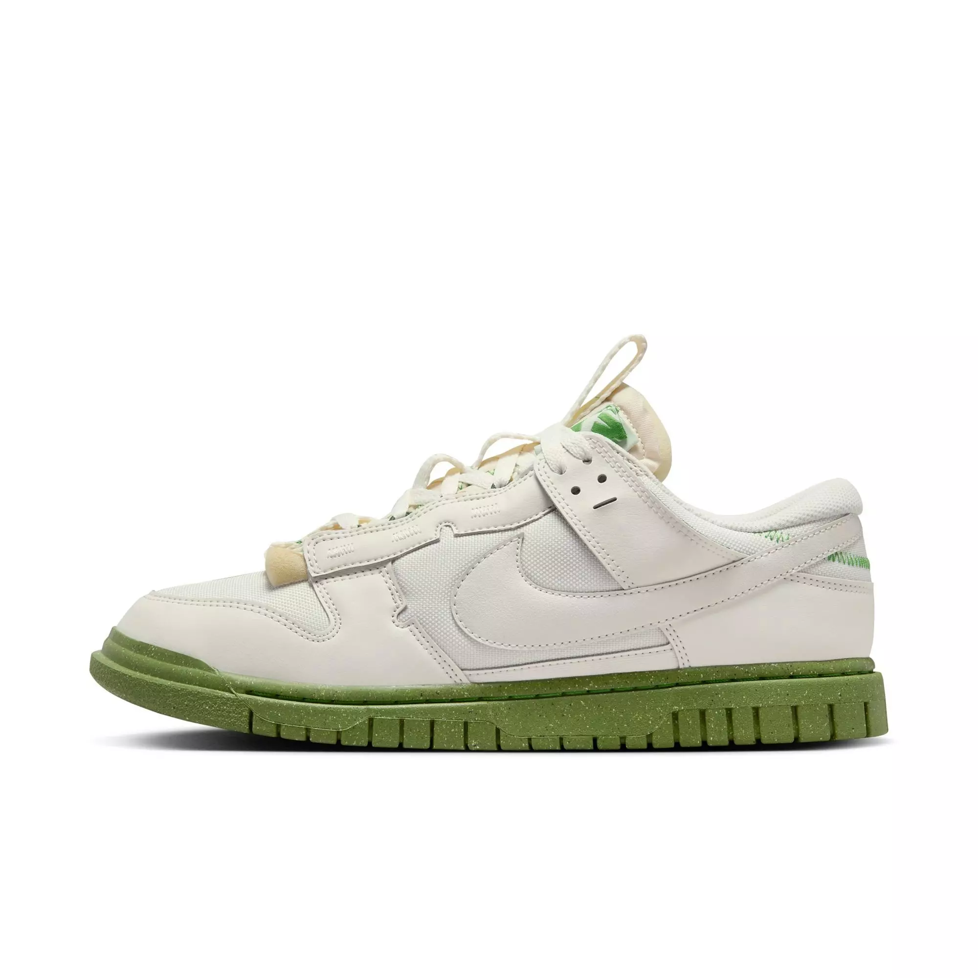 Nike Dunk Low Jumbo "Phantom/Chlorophyll/Earth" Men's Shoe - WHITE/GREEN