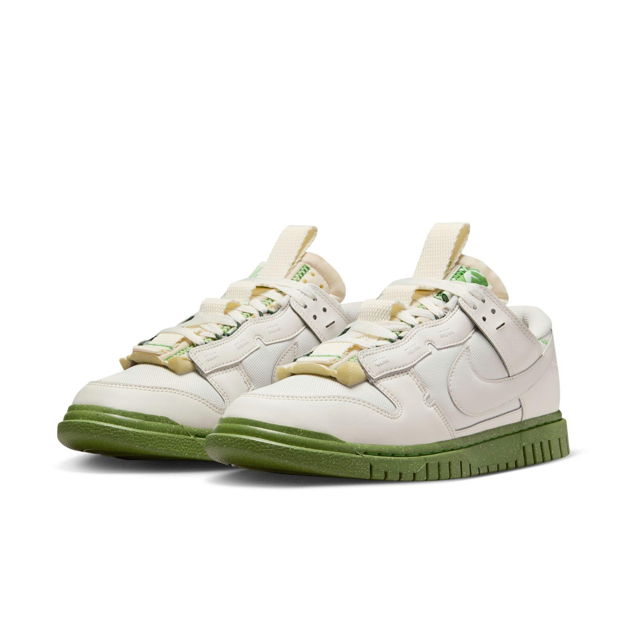Nike Dunk Low Jumbo "Phantom/Chlorophyll/Earth" Men's Shoe - WHITE/GREEN Thumbnail View 7