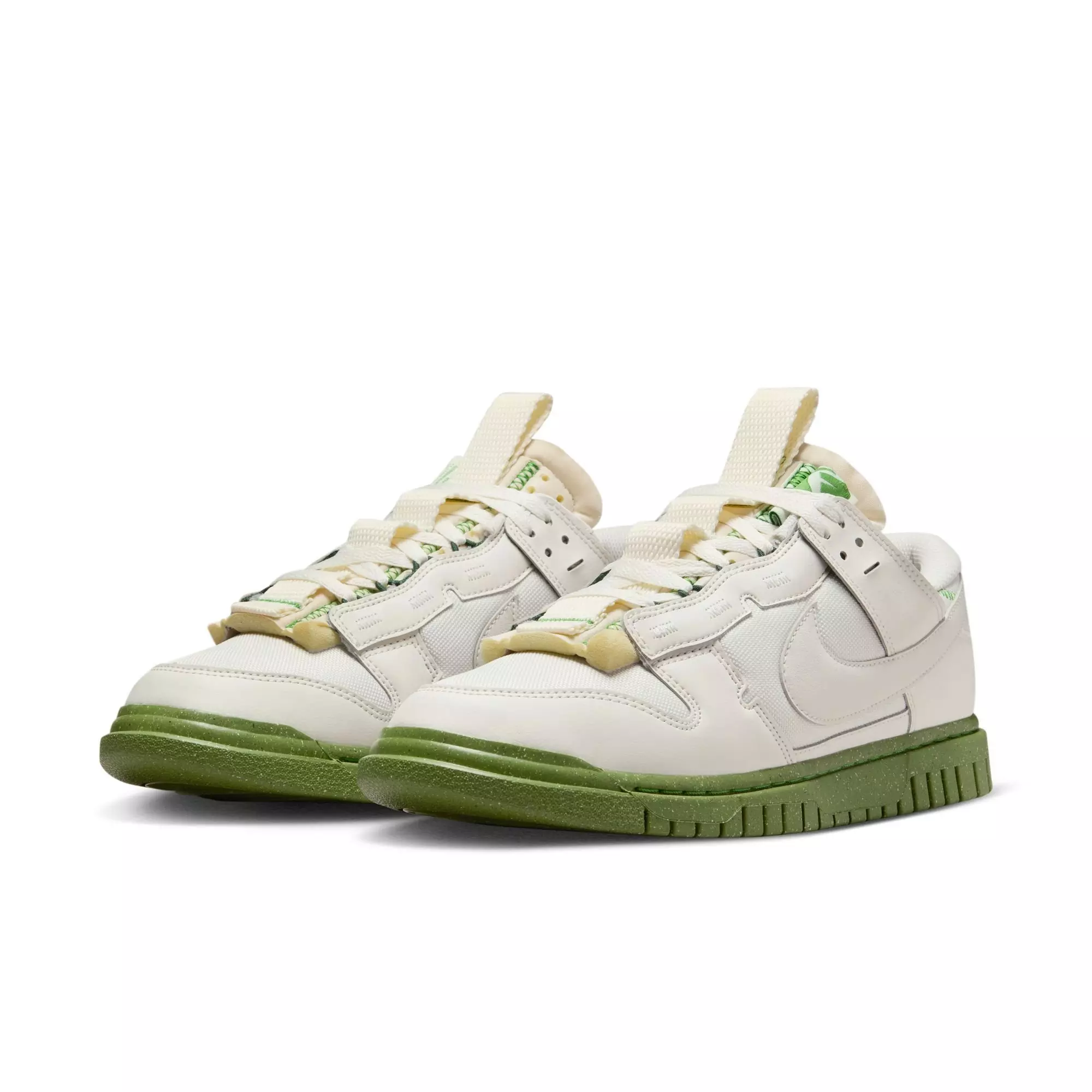 Nike Dunk Low Jumbo "Phantom/Chlorophyll/Earth" Men's Shoe - WHITE/GREEN