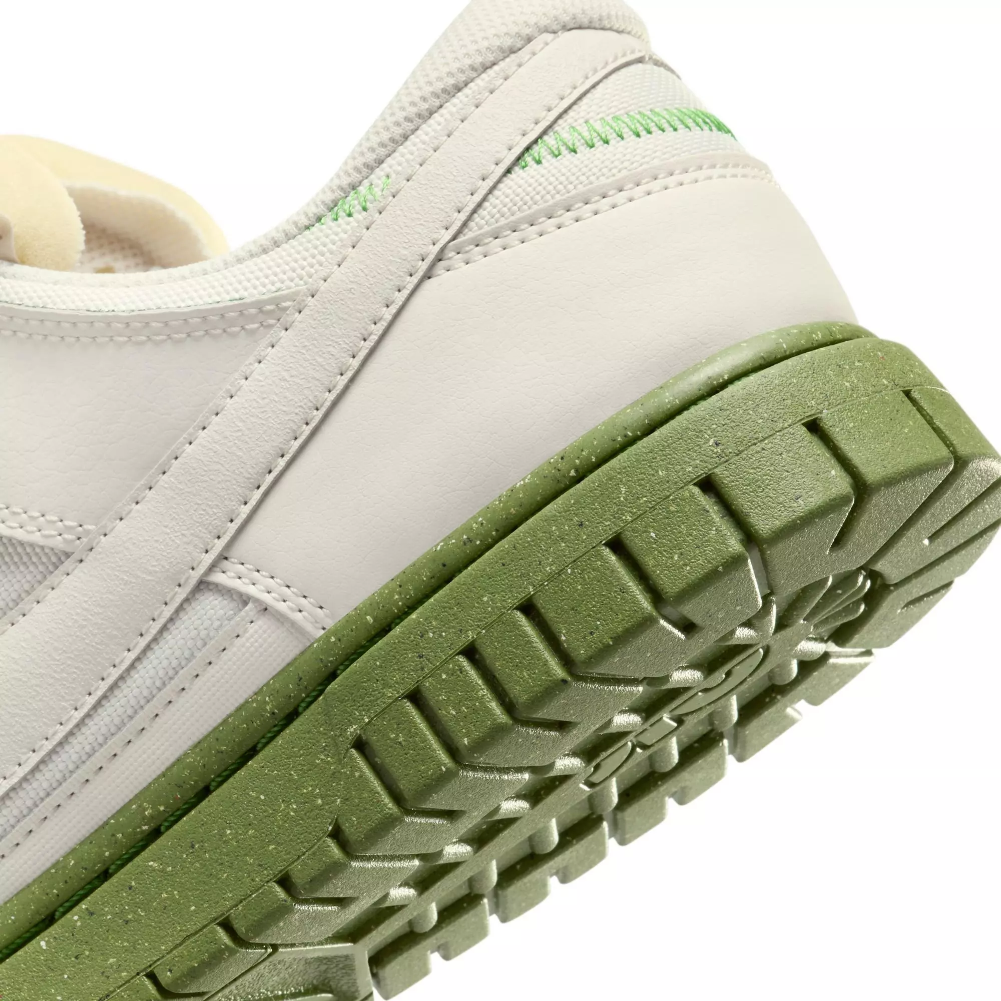 Nike Dunk Low Jumbo "Phantom/Chlorophyll/Earth" Men's Shoe - WHITE/GREEN