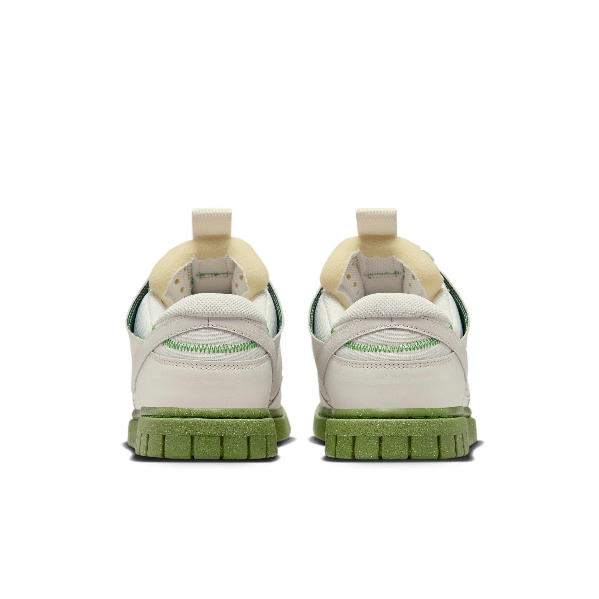 Nike Dunk Low Jumbo "Phantom/Chlorophyll/Earth" Men's Shoe - WHITE/GREEN Thumbnail View 11