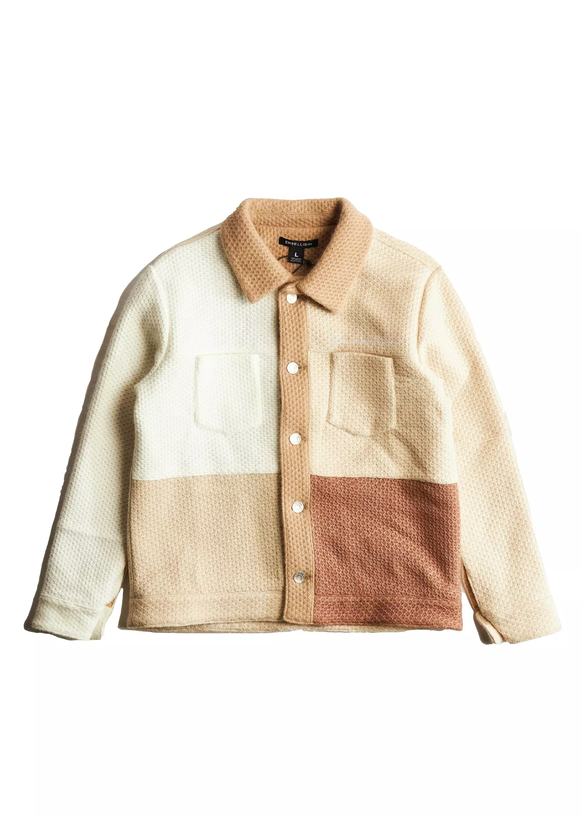 Embellish Men's Leanard Knit Jacket - CREAM