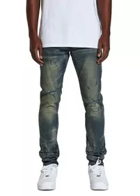   Crysp Denim Men's Atlantic Indigo Skinny Fit Jeans - DK BLUE