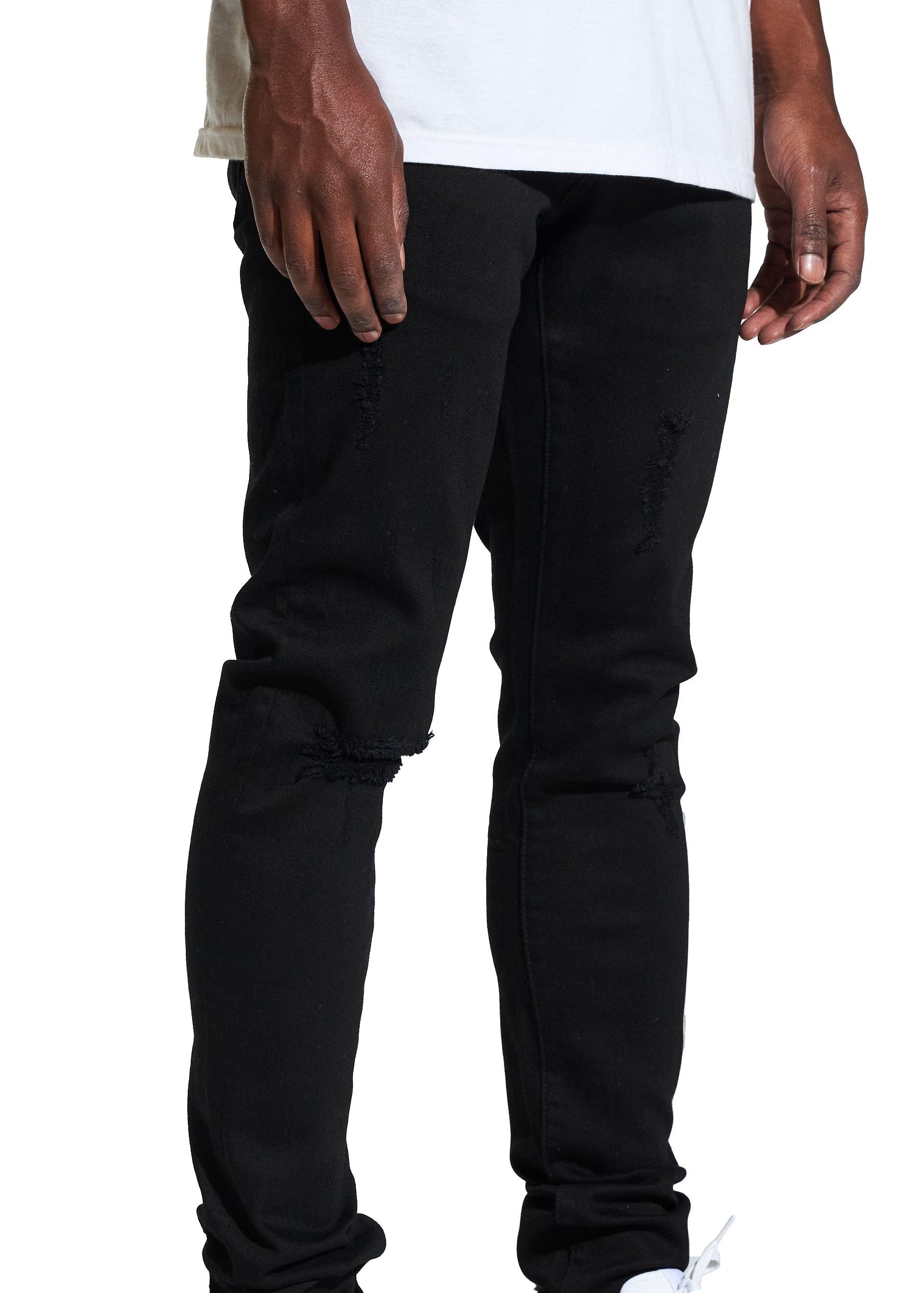 Crysp Denim Atlantic Skinny Fit Denim Men's Jet Black Jeans