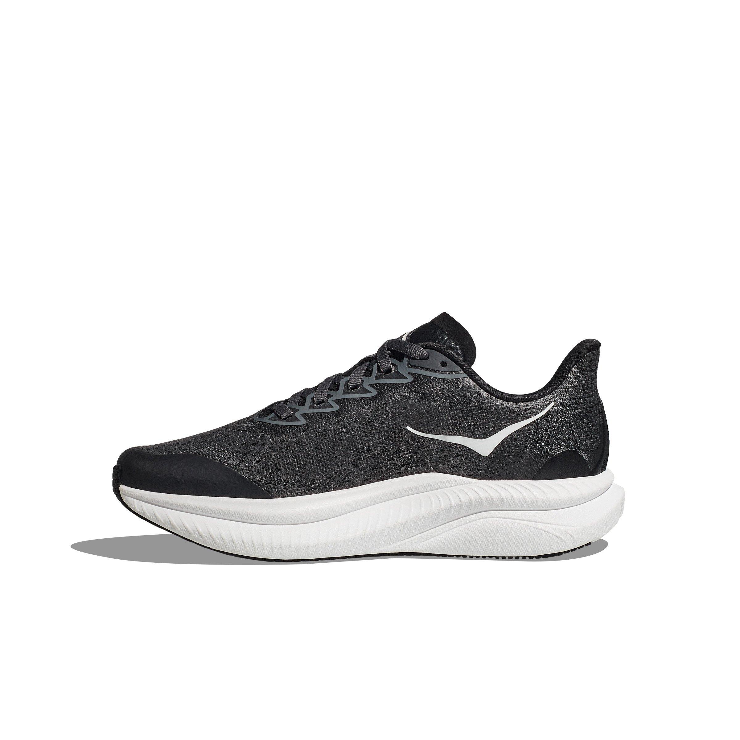 Hoka Mach 6 Grade School Kids' "Black/White" Running Shoe