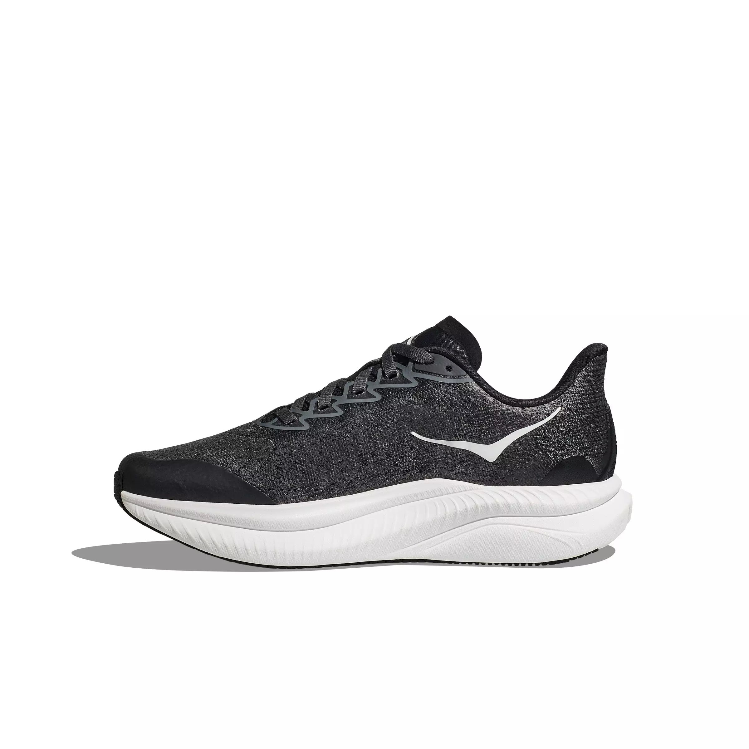 Hoka Mach 6 "Black/White" Grade School Kids' Running Shoe - BLACK/WHITE