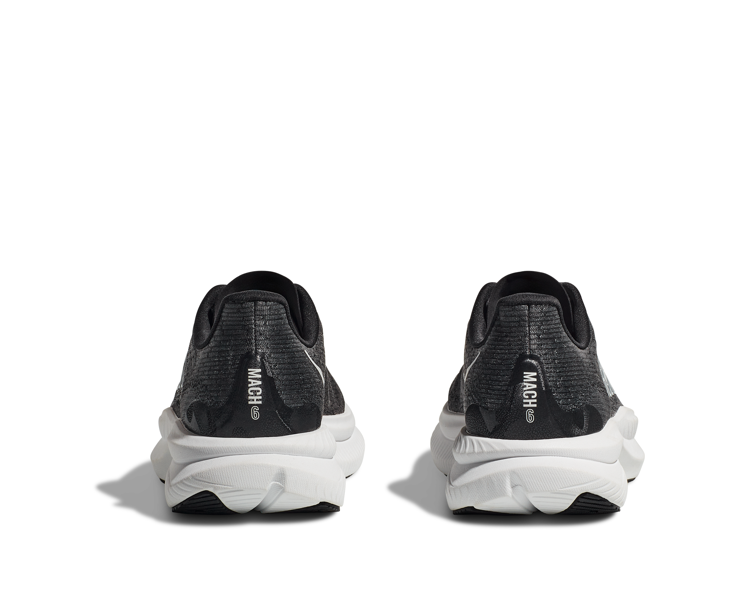 Hoka Mach 6 Grade School Kids' "Black/White" Running Shoe