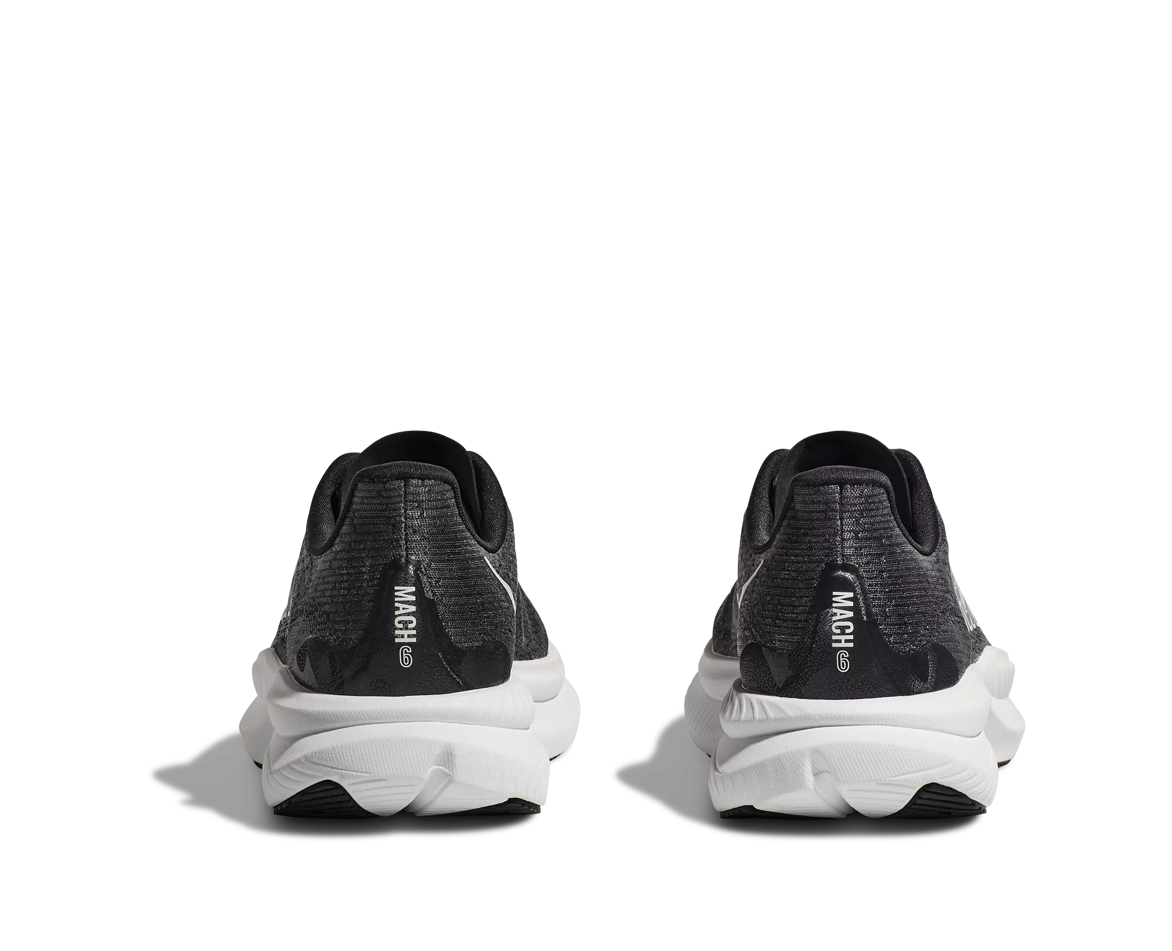 Hoka Mach 6 "Black/White" Grade School Kids' Running Shoe - BLACK/WHITE