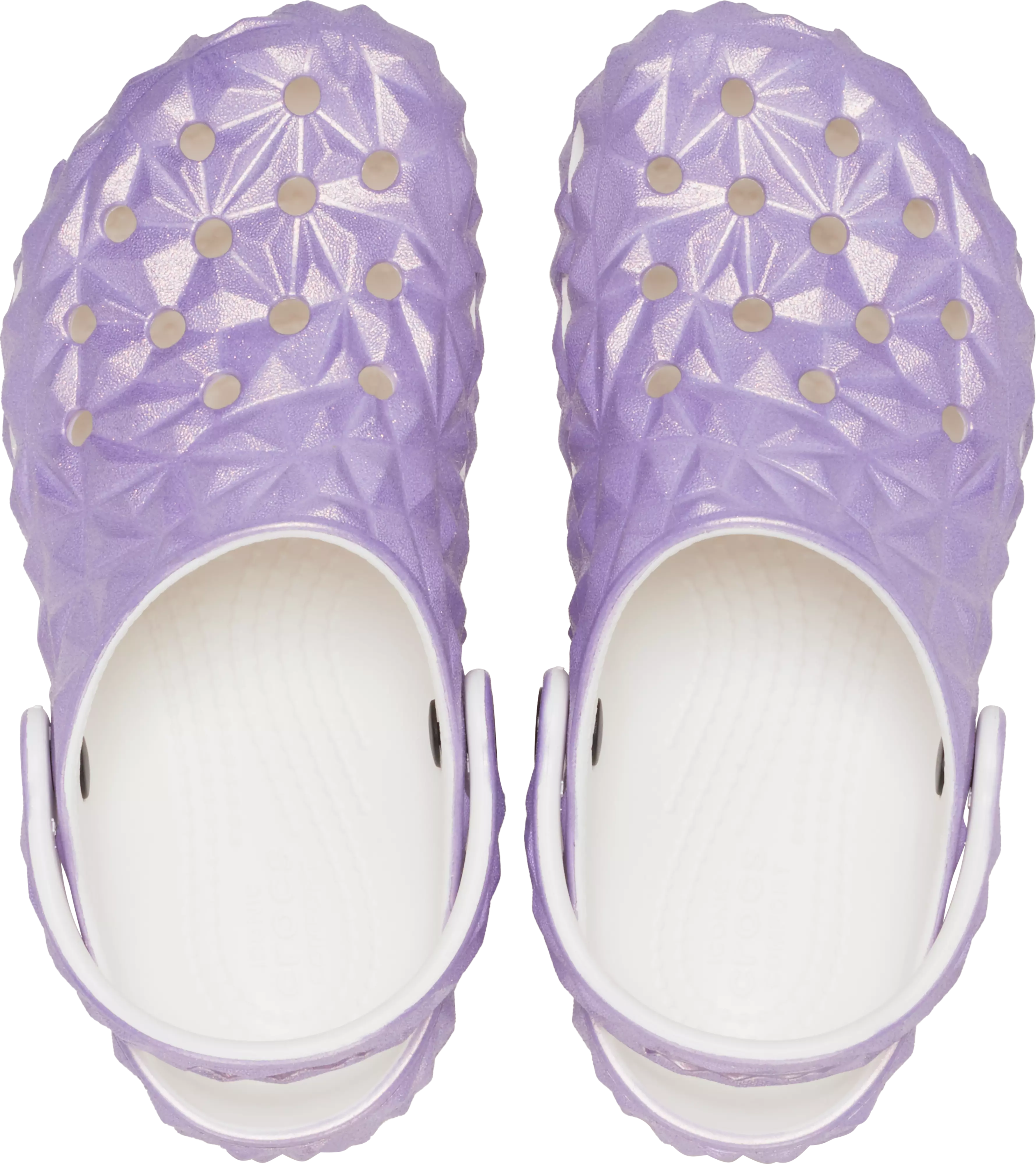 Crocs Classic "Geo Iridescent Purple" Grade School Girls' Clog - IRIDESCENT