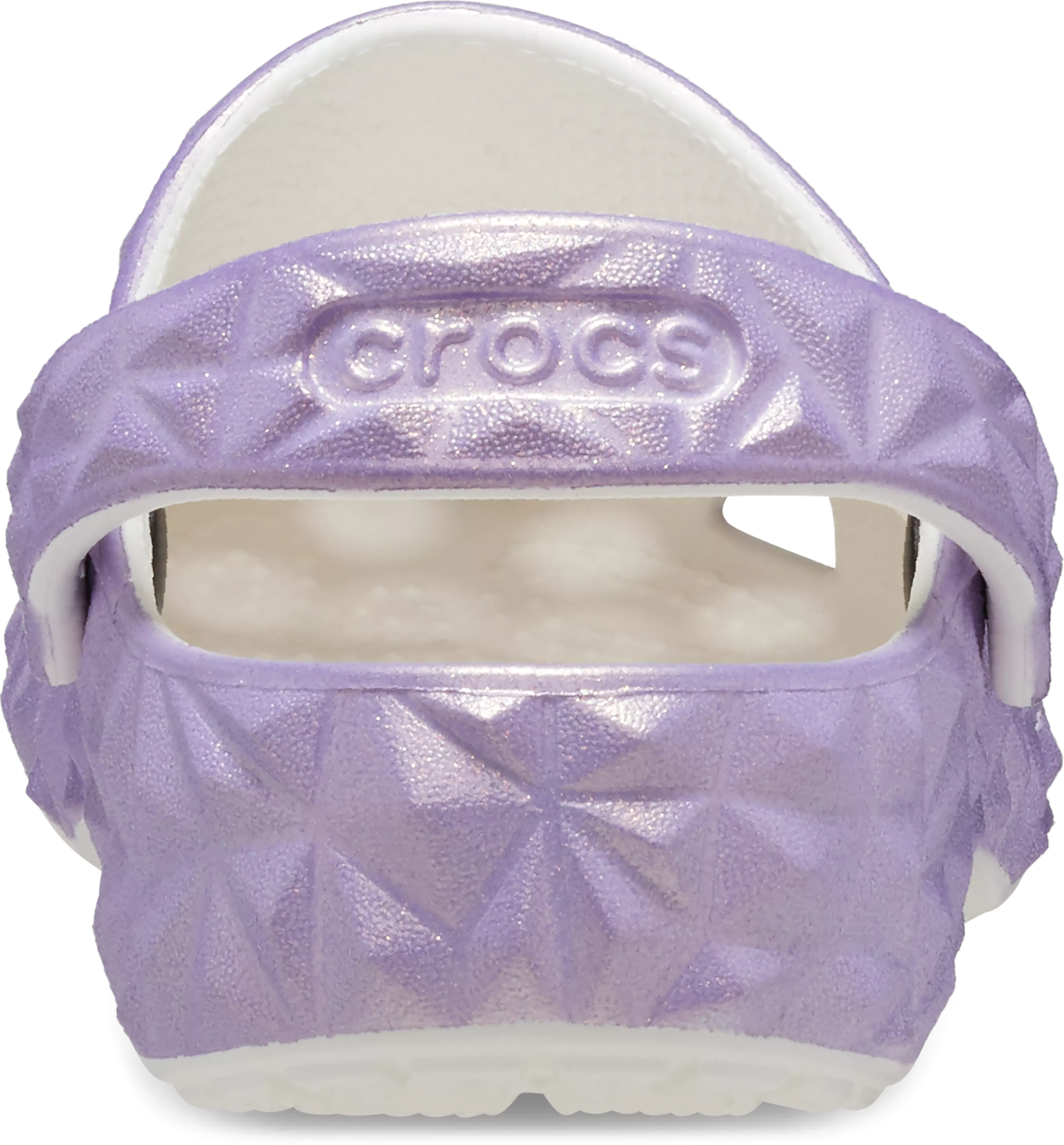 Crocs Classic "Geo Iridescent Purple" Preschool Girls' Clog - IRIDESCENT