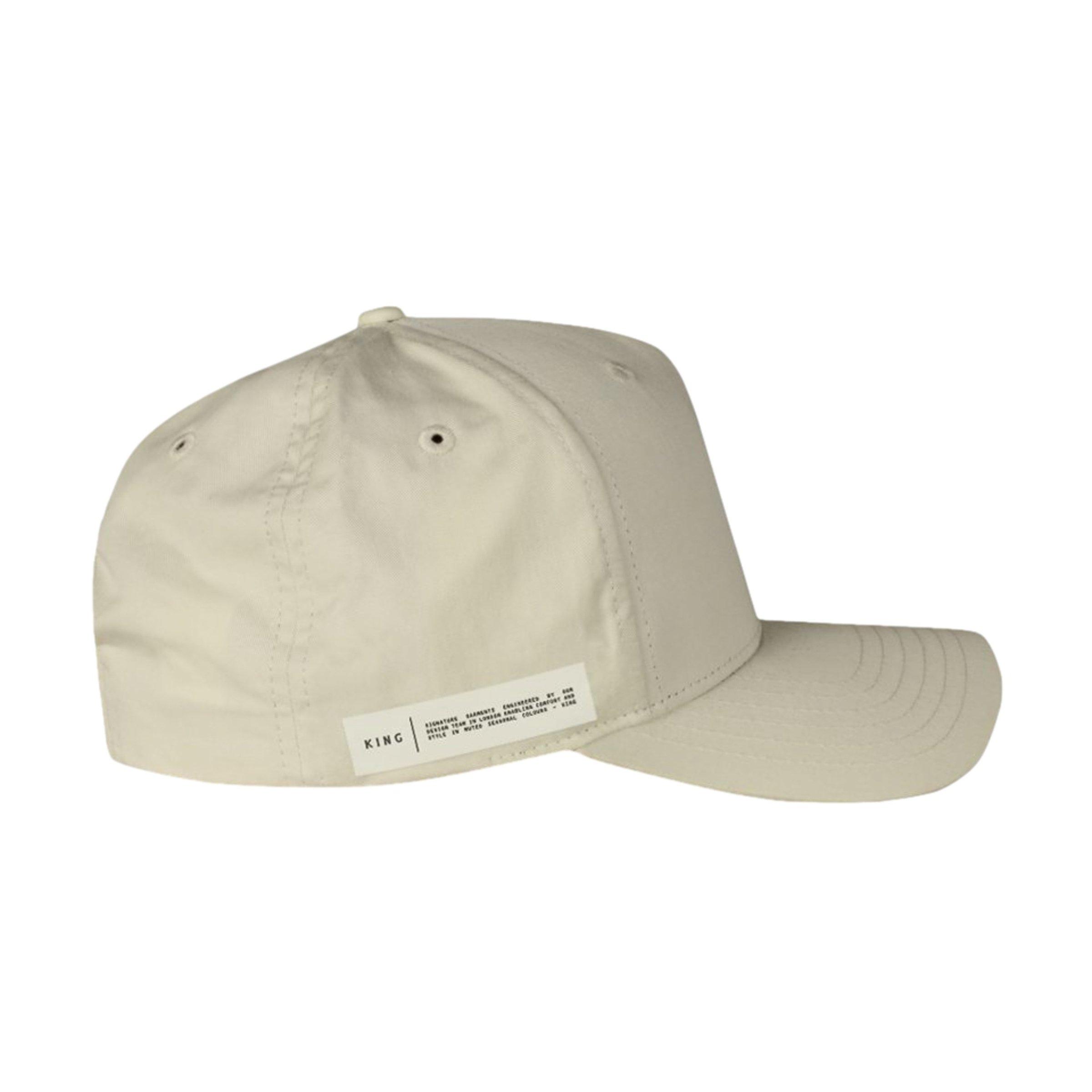 King London Primary Curved Peak Snapback Bone Cap