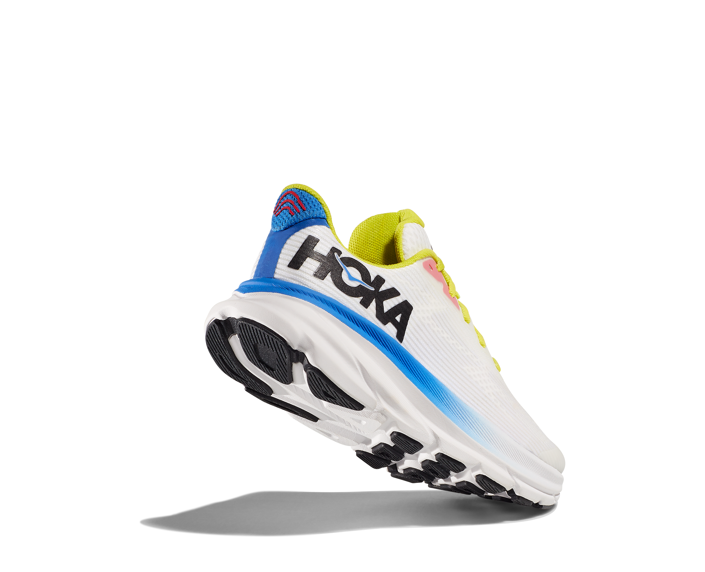 Hoka Clifton 9 Grade School Kids' "Blanc De Blanc/Virtual Blue" Running Shoe