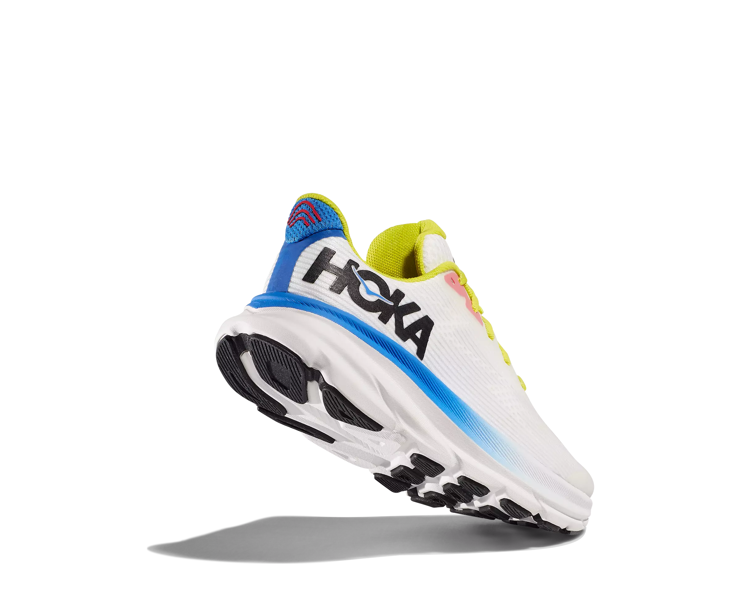 Hoka Clifton 9 "Blanc De Blanc/Virtual Blue" Grade School Kids' Running Shoe - WHITE/BLUE