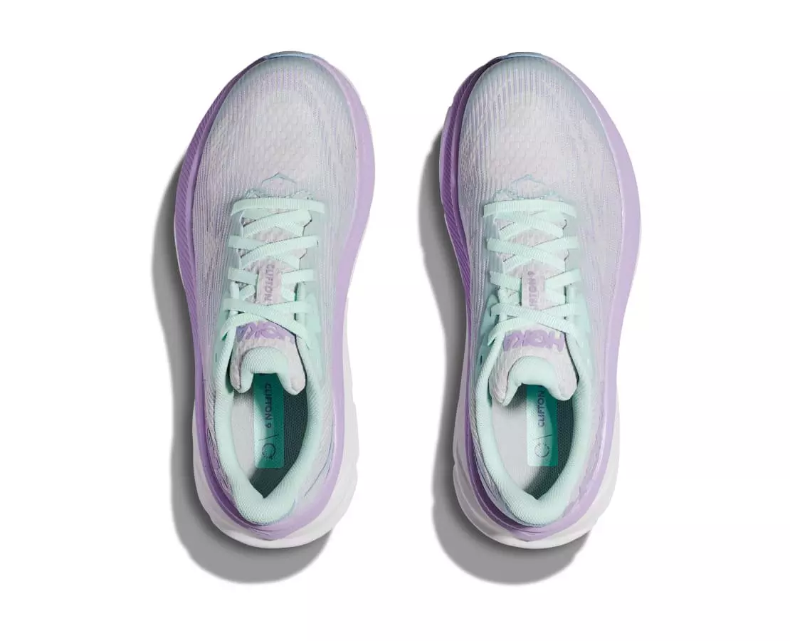 Hoka Clifton 9 "Sunlit Ocean/Lilac Mist" Grade School Girls' Running Shoe