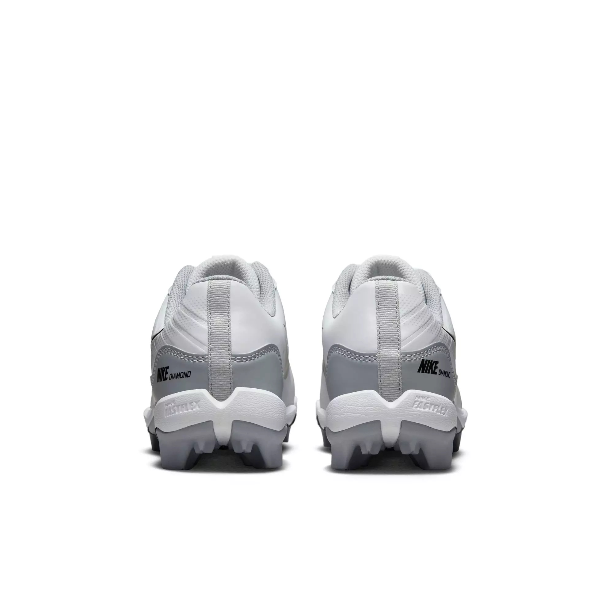 Nike Alpha Huarache 4 Keystone "White/Black/Wolf Grey/Pure Platinum" Preschool Boys' Baseball Cleat - WHITE/BLACK/GREY