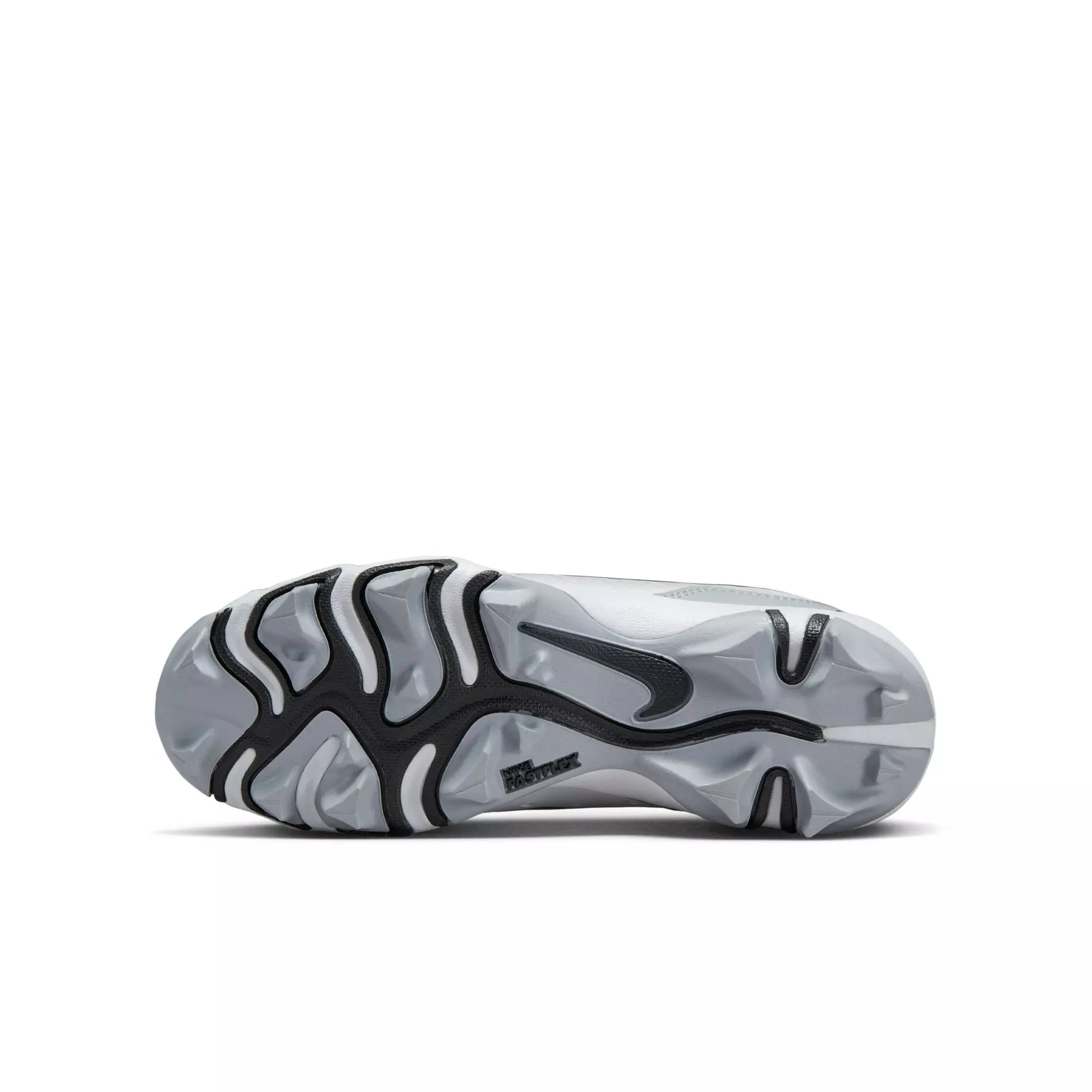 Nike Alpha Huarache 4 Keystone "White/Black/Wolf Grey/Pure Platinum" Preschool Boys' Baseball Cleat - WHITE/BLACK/GREY