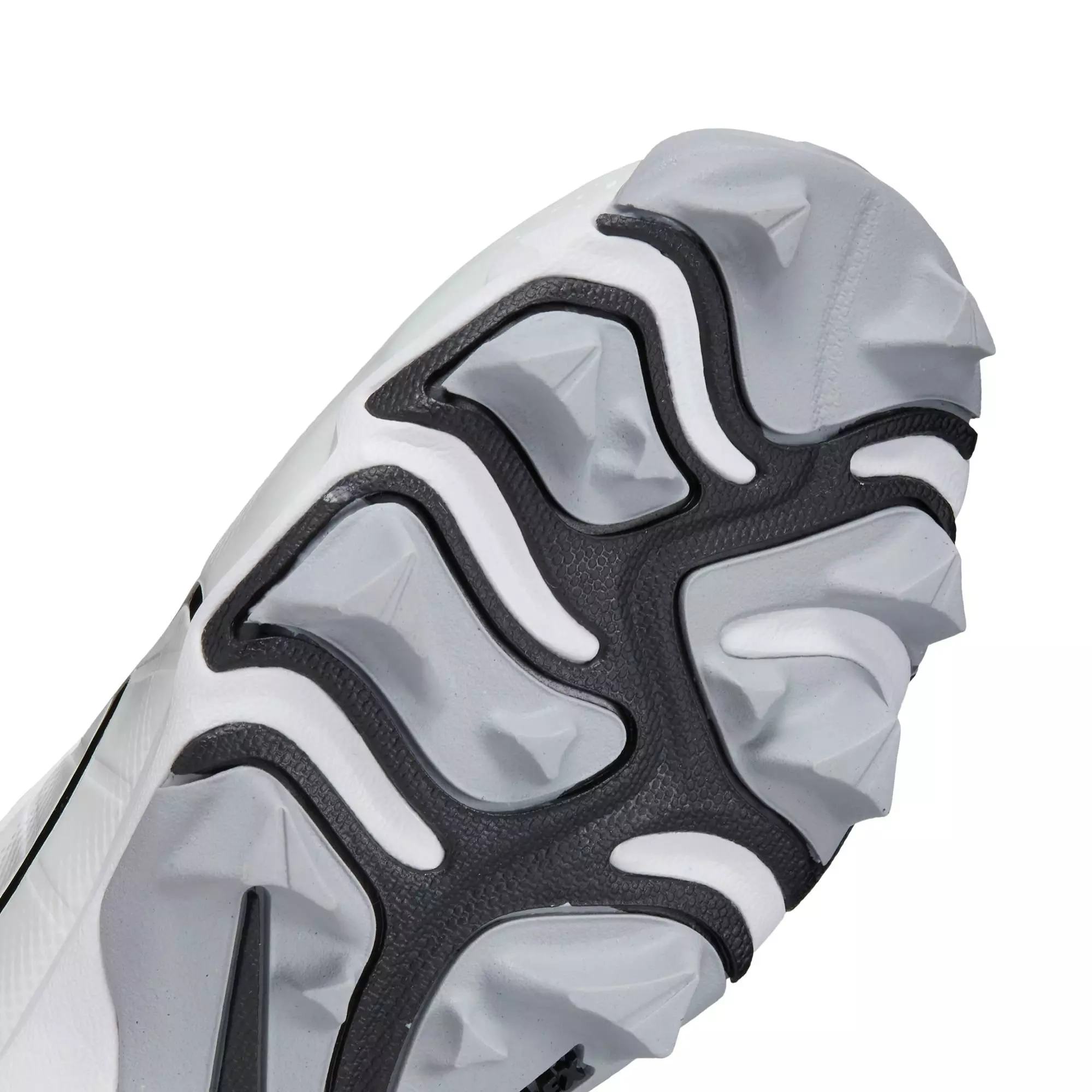Nike Alpha Huarache 4 Keystone "White/Black/Wolf Grey/Pure Platinum" Preschool Boys' Baseball Cleat - WHITE/BLACK/GREY